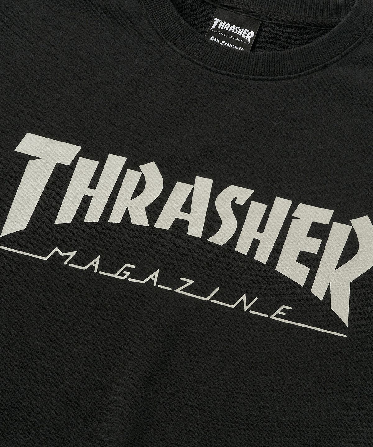 트레셔(THRASHER) 매거진 로고 맨투맨 블랙/그레이