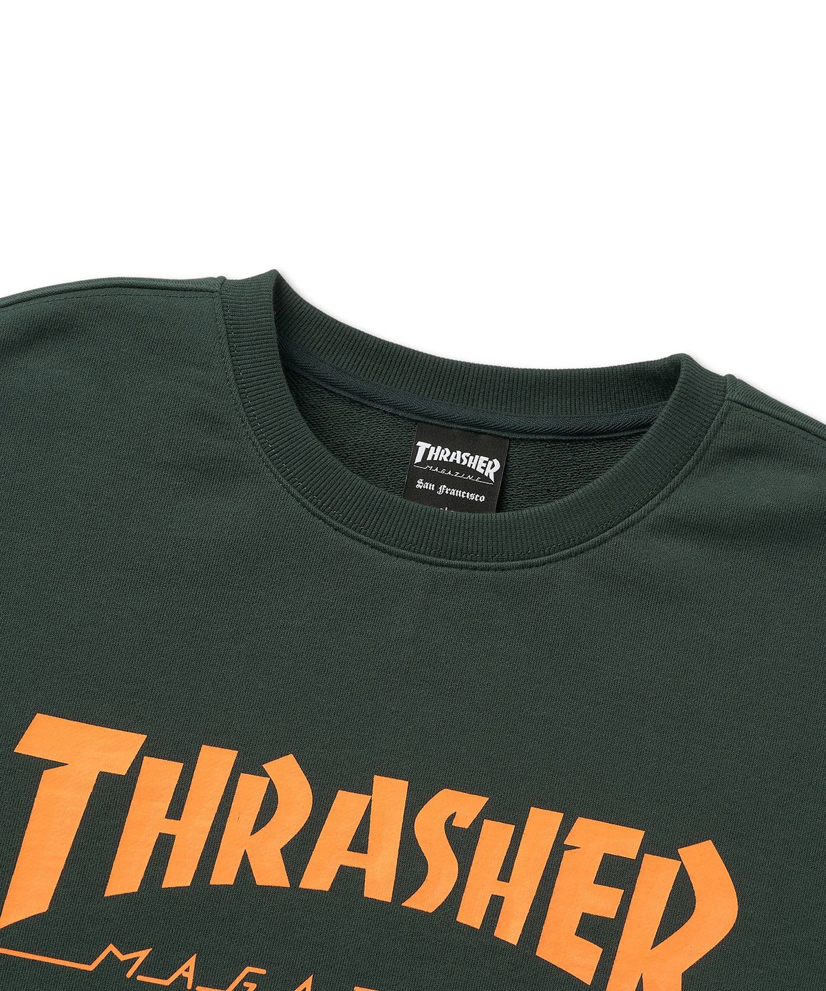 트레셔(THRASHER) 매거진 로고 맨투맨 그린 01