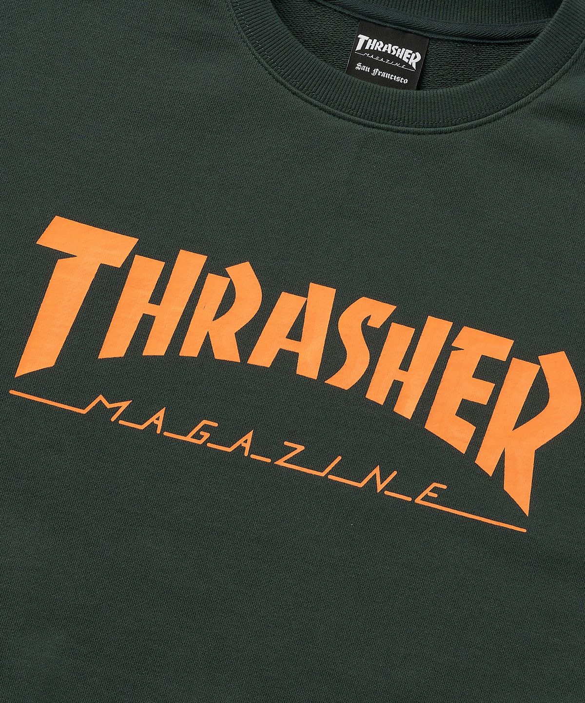트레셔(THRASHER) 매거진 로고 맨투맨 그린 01