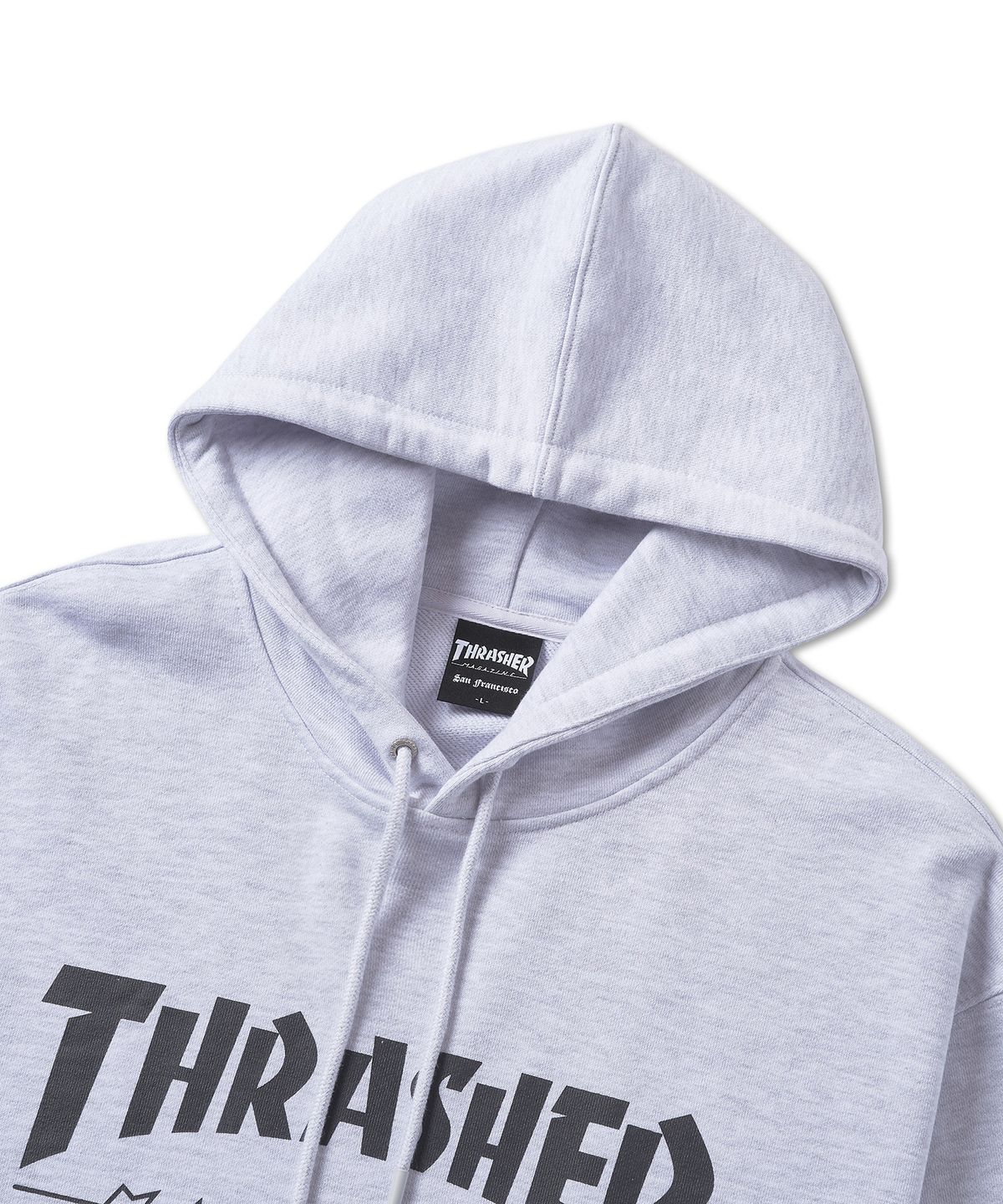 트레셔(THRASHER) 매거진 로고 후디 라이트 그레이