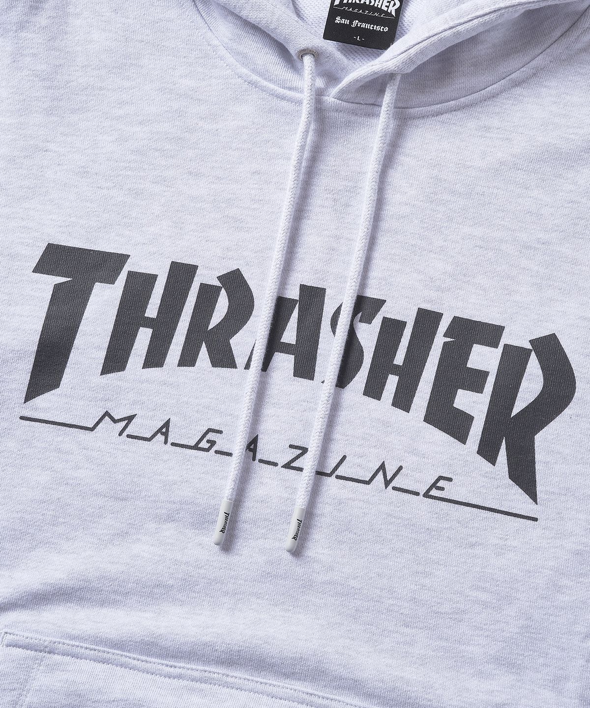 트레셔(THRASHER) 매거진 로고 후디 라이트 그레이