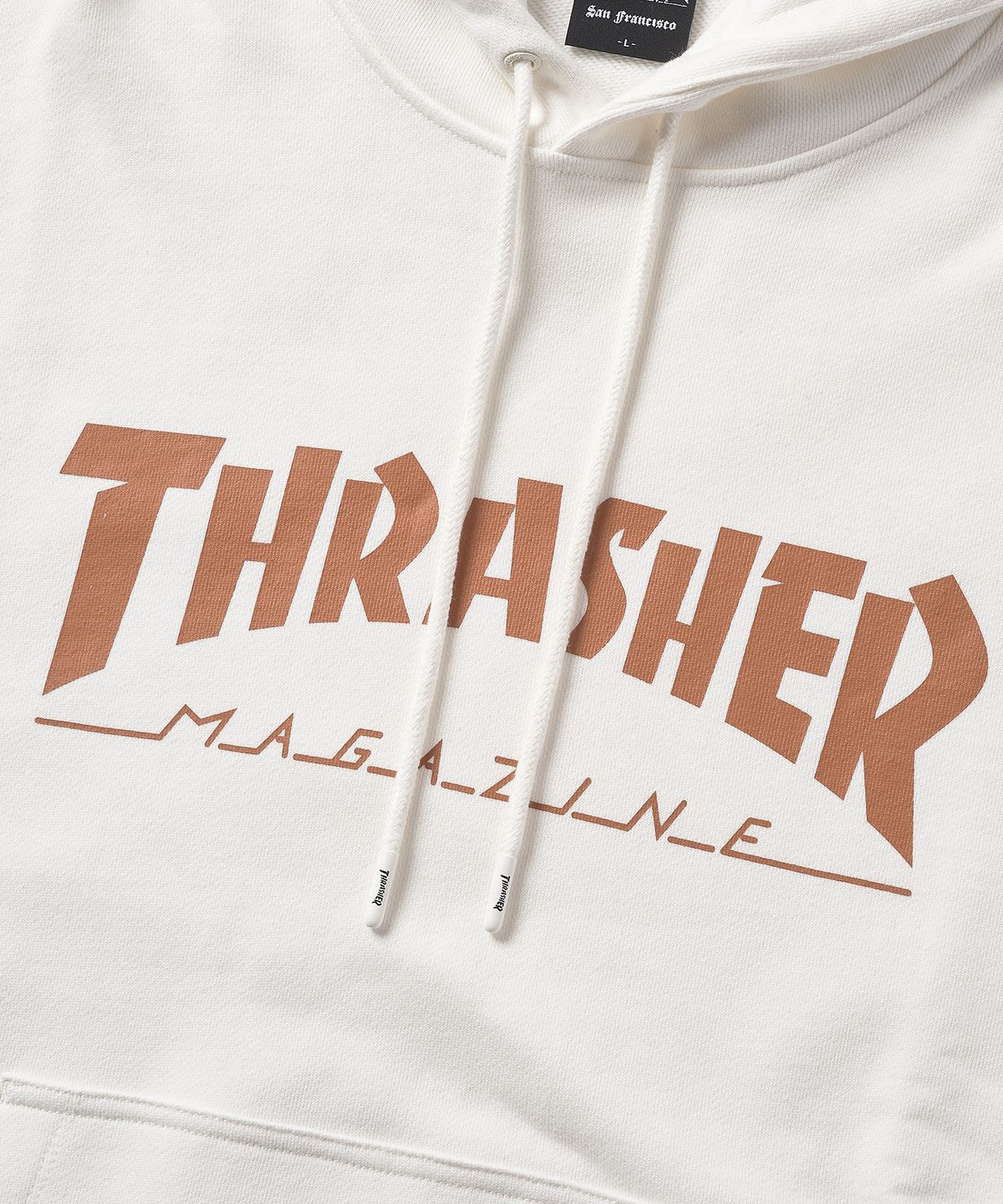 트레셔(THRASHER) 매거진 로고 후디 아이보리
