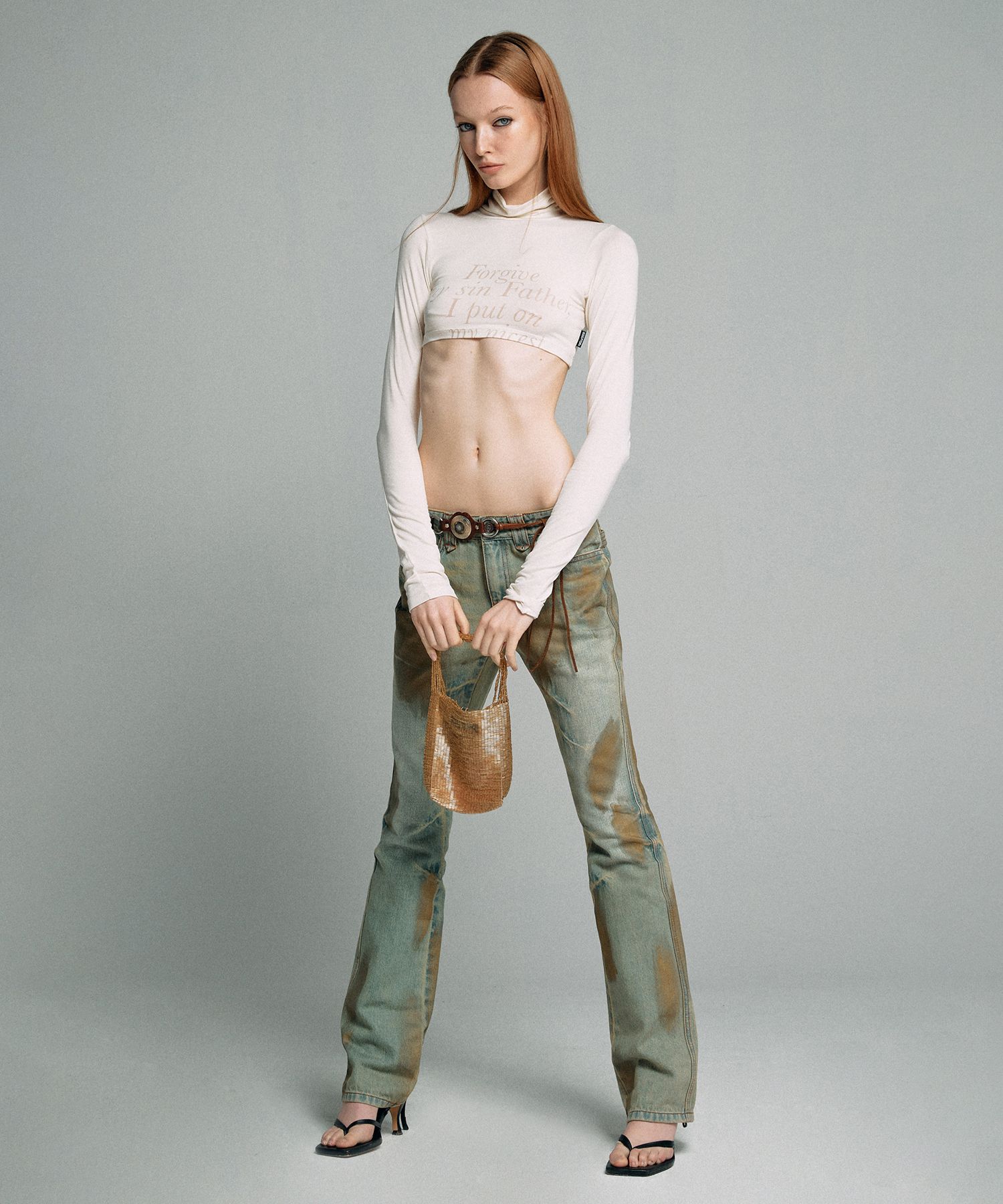★SCULPTOR★ l Brushed Bootcut Denim Pants IndigoSilver MUSINSA | SCULPTOR Metal Brushed Bootcut Denim Pants Khaki/Gold