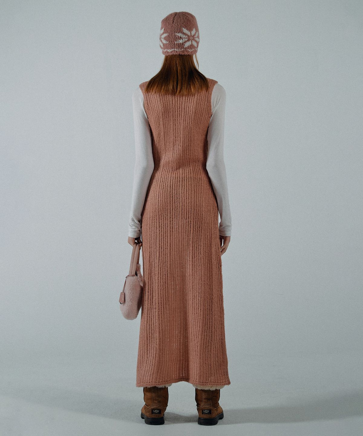 스컬프터(SCULPTOR) Blend Knit Maxi Dress Coral