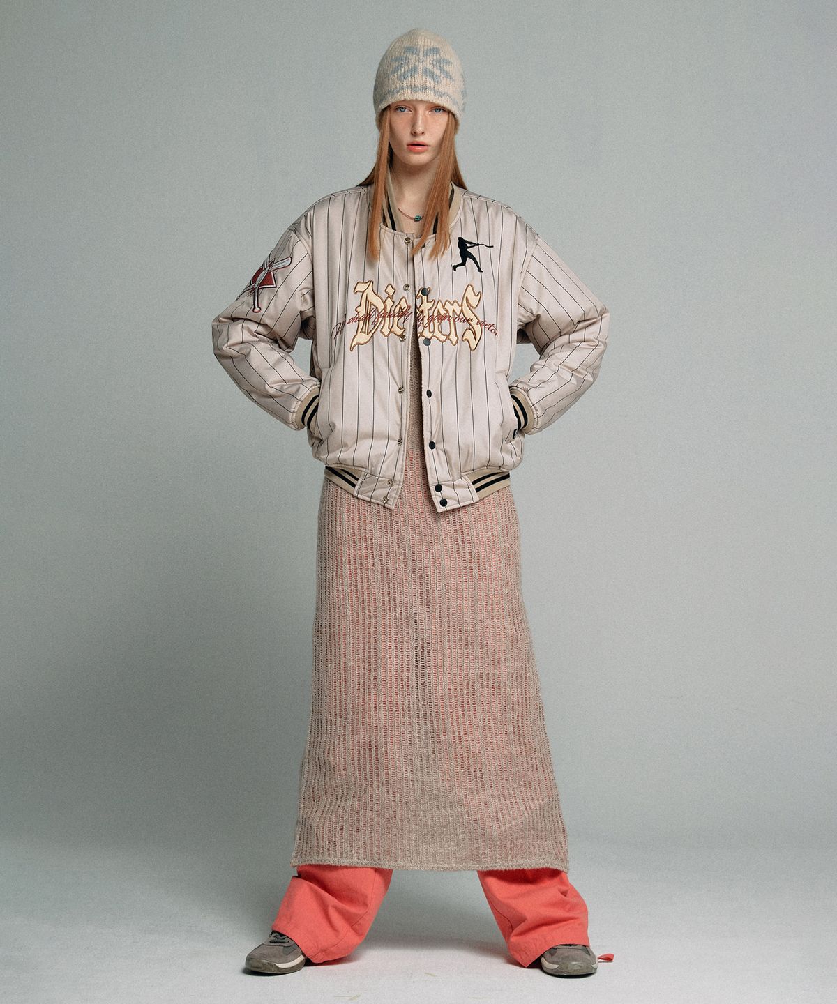 스컬프터(SCULPTOR) Blend Knit Maxi Dress Ivory