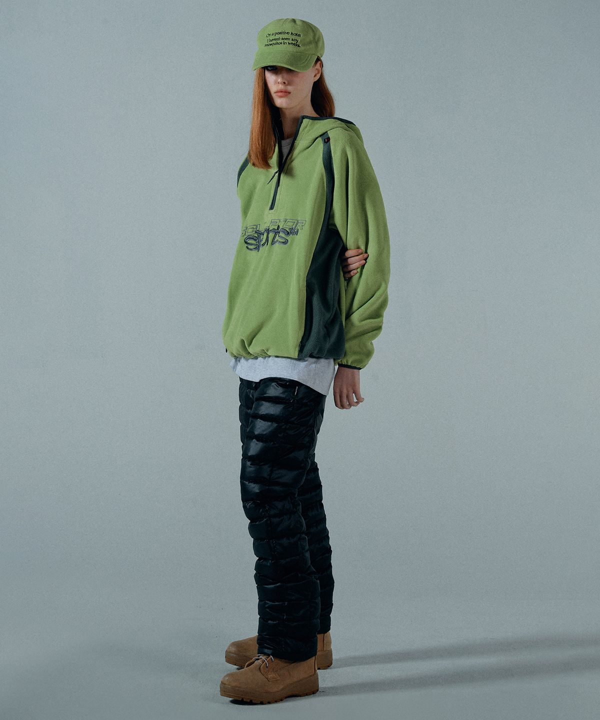 스컬프터(SCULPTOR) POLARTEC® Color Block Anorak Pullover Green