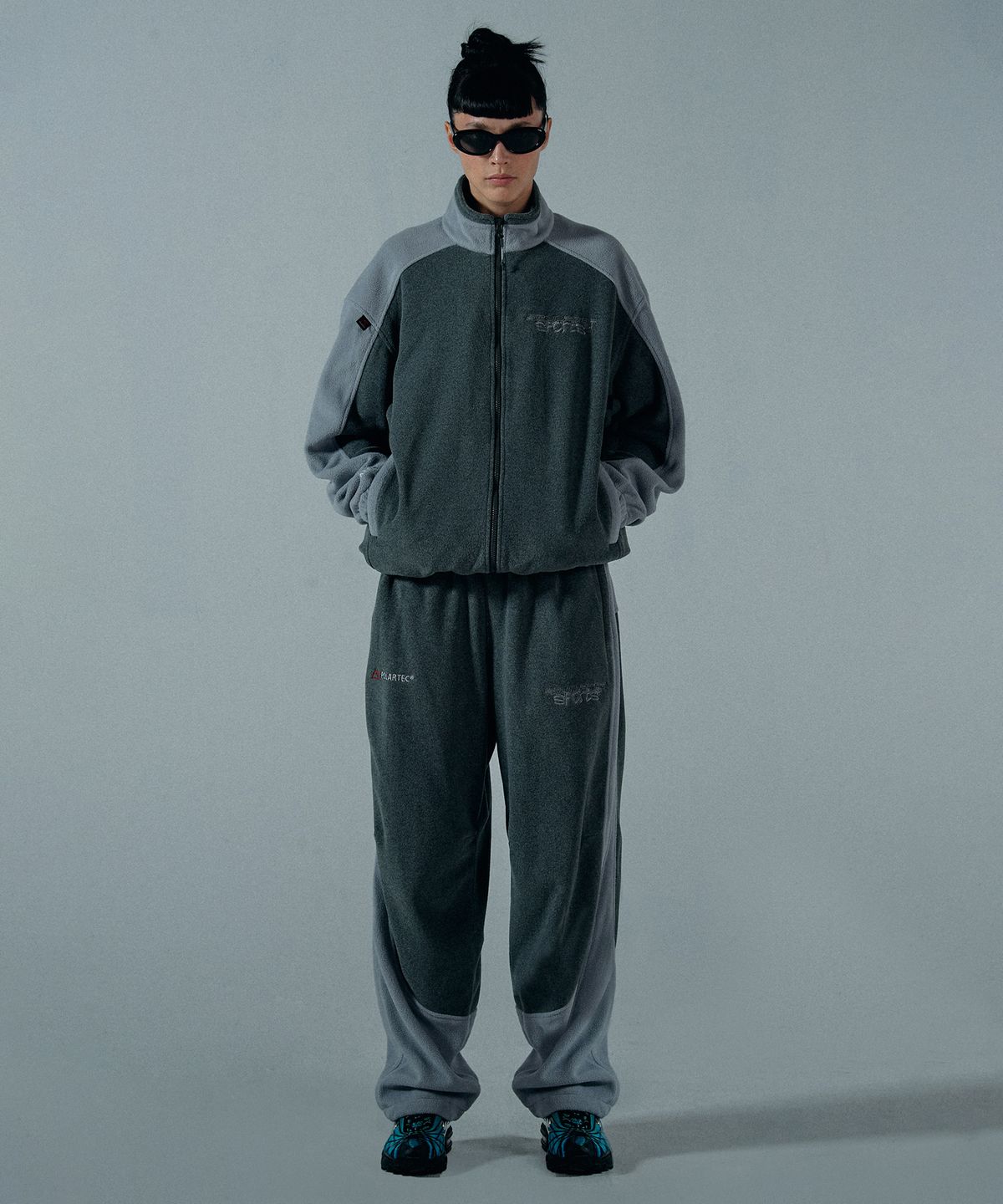 스컬프터(SCULPTOR) POLARTEC® Double Fleece Jacket Melange Gray