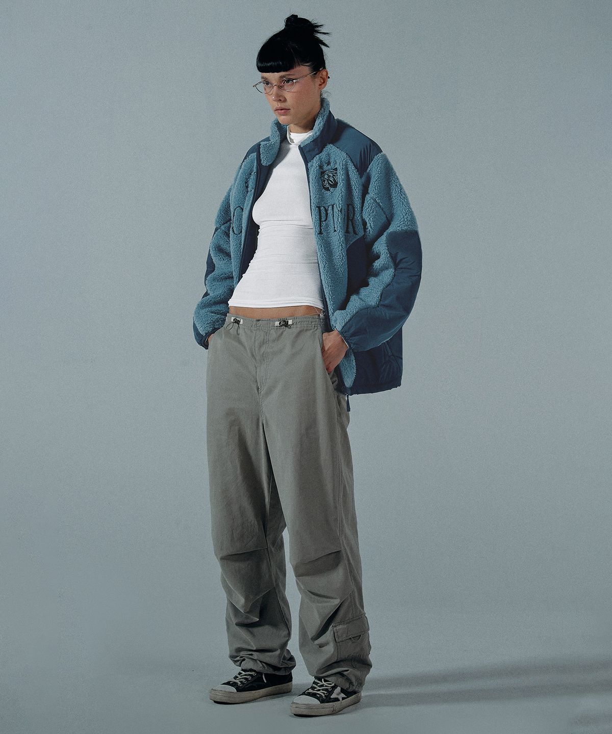 스컬프터(SCULPTOR) Racing Sherpa Jacket Blue/Navy Blue