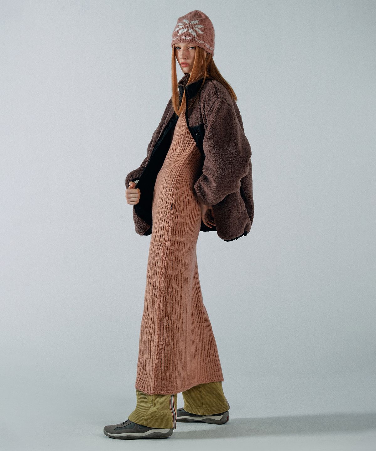 스컬프터(SCULPTOR) Fluffy Sherpa Jacket Mocha