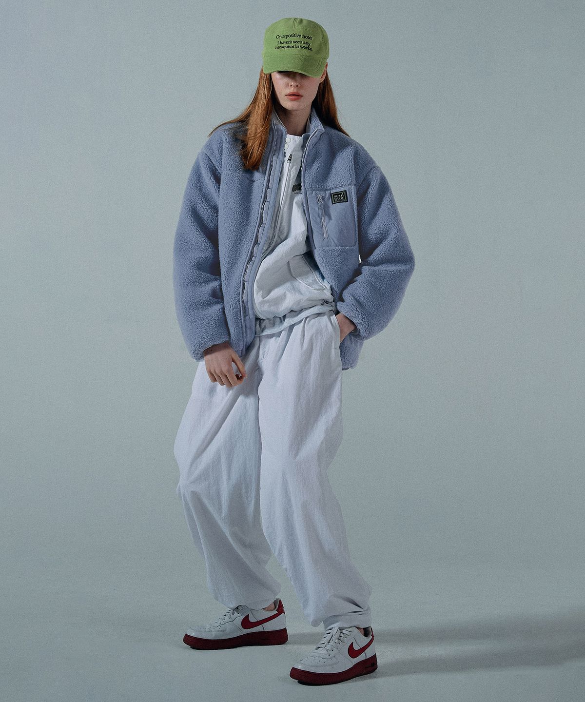 스컬프터(SCULPTOR) Fluffy Sherpa Jacket Baby Blue