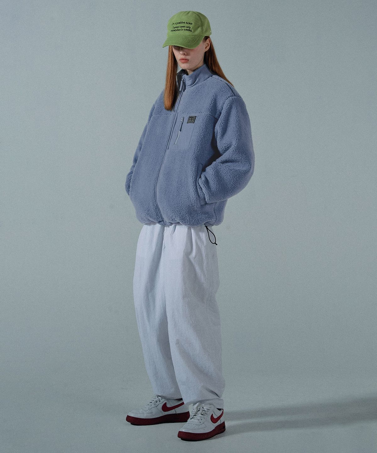 스컬프터(SCULPTOR) Fluffy Sherpa Jacket Baby Blue