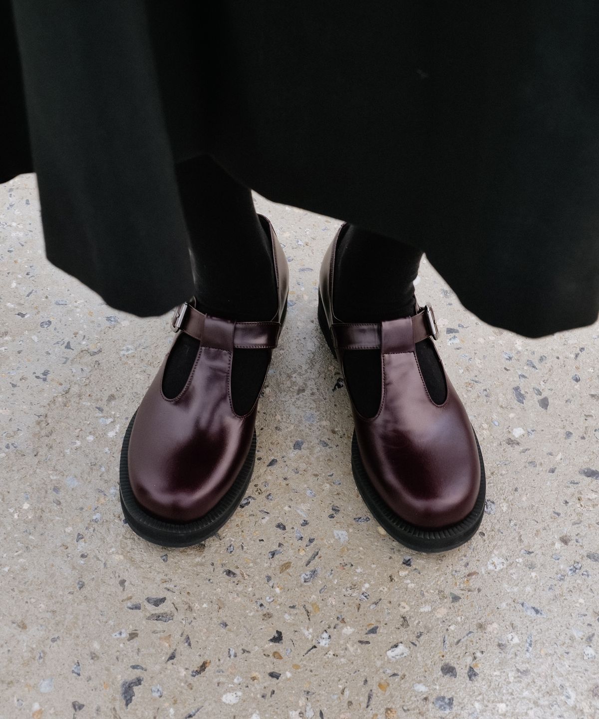 키에레이(CHIELEI) T STRAP LOAFER [C2F03 WN]