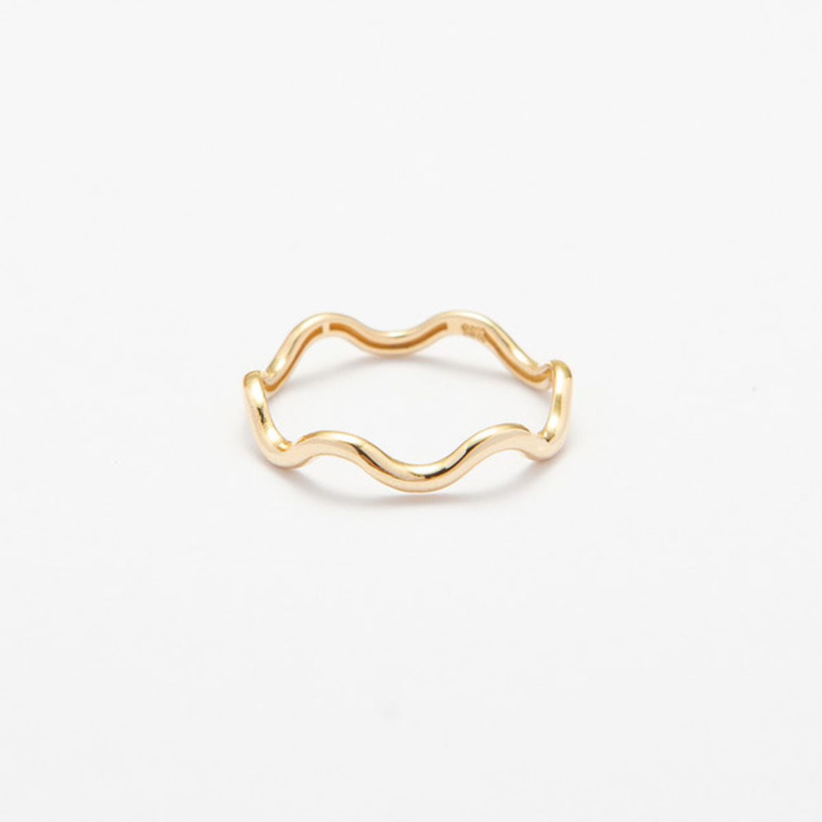 룬느(LUNNE) 14k 지그재그 웨이브 반지 (14k골드) #W17