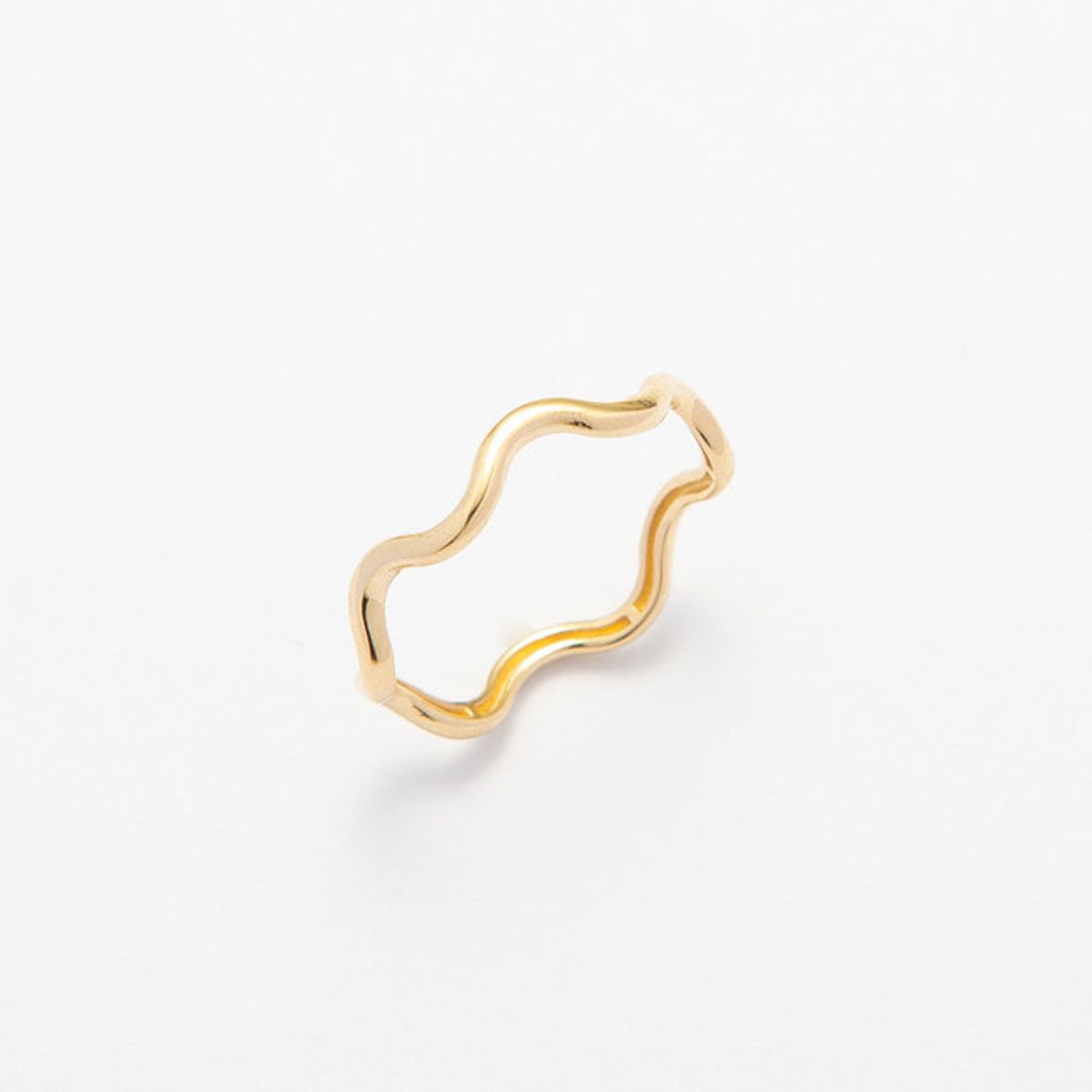 룬느(LUNNE) 14k 지그재그 웨이브 반지 (14k골드) #W17