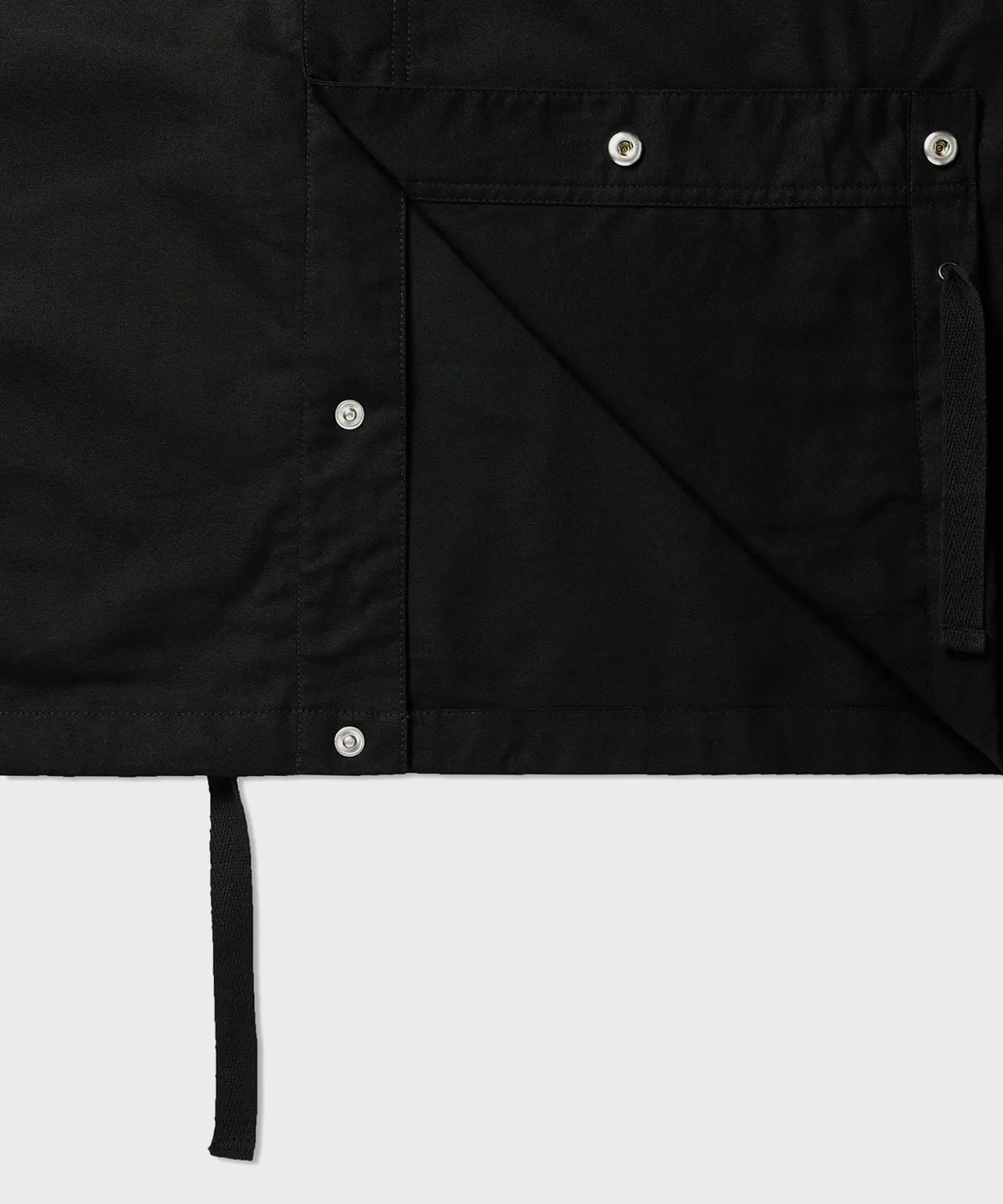 디키즈(DICKIES) 라이트 웨이트 릴렉스드 백 프린트 코치 재킷 Black