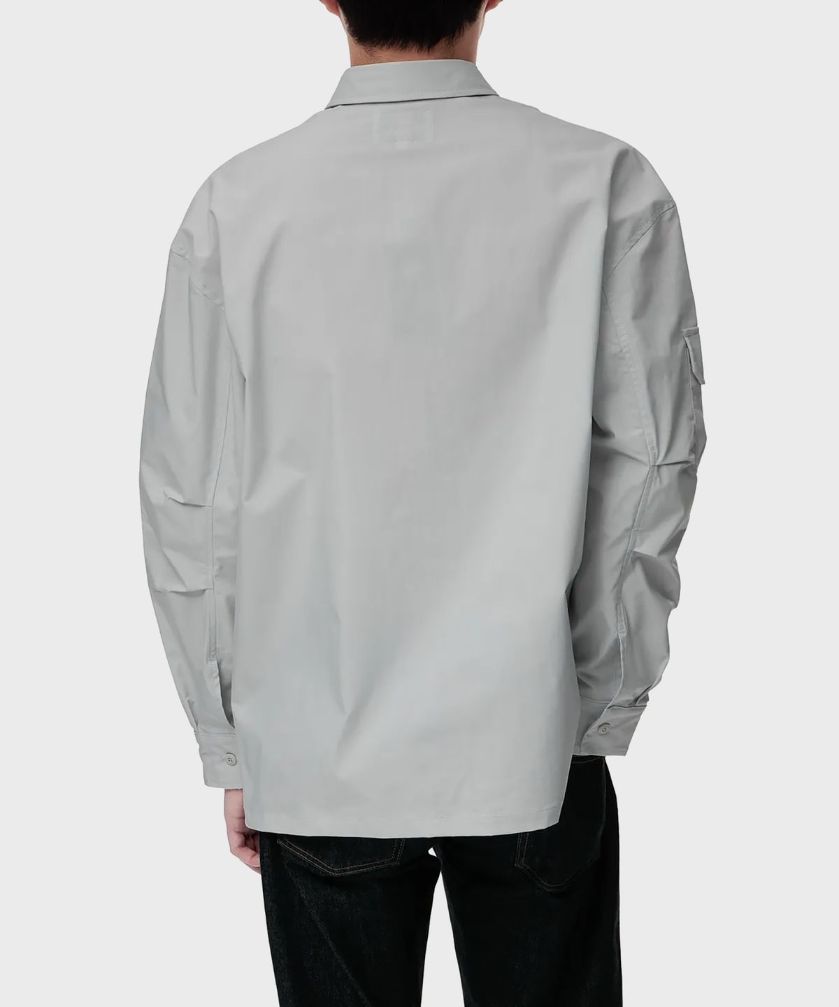 디키즈(DICKIES) 릴렉스드 스테이트먼트 롱 슬리브 셔츠 Oyster Mushroom