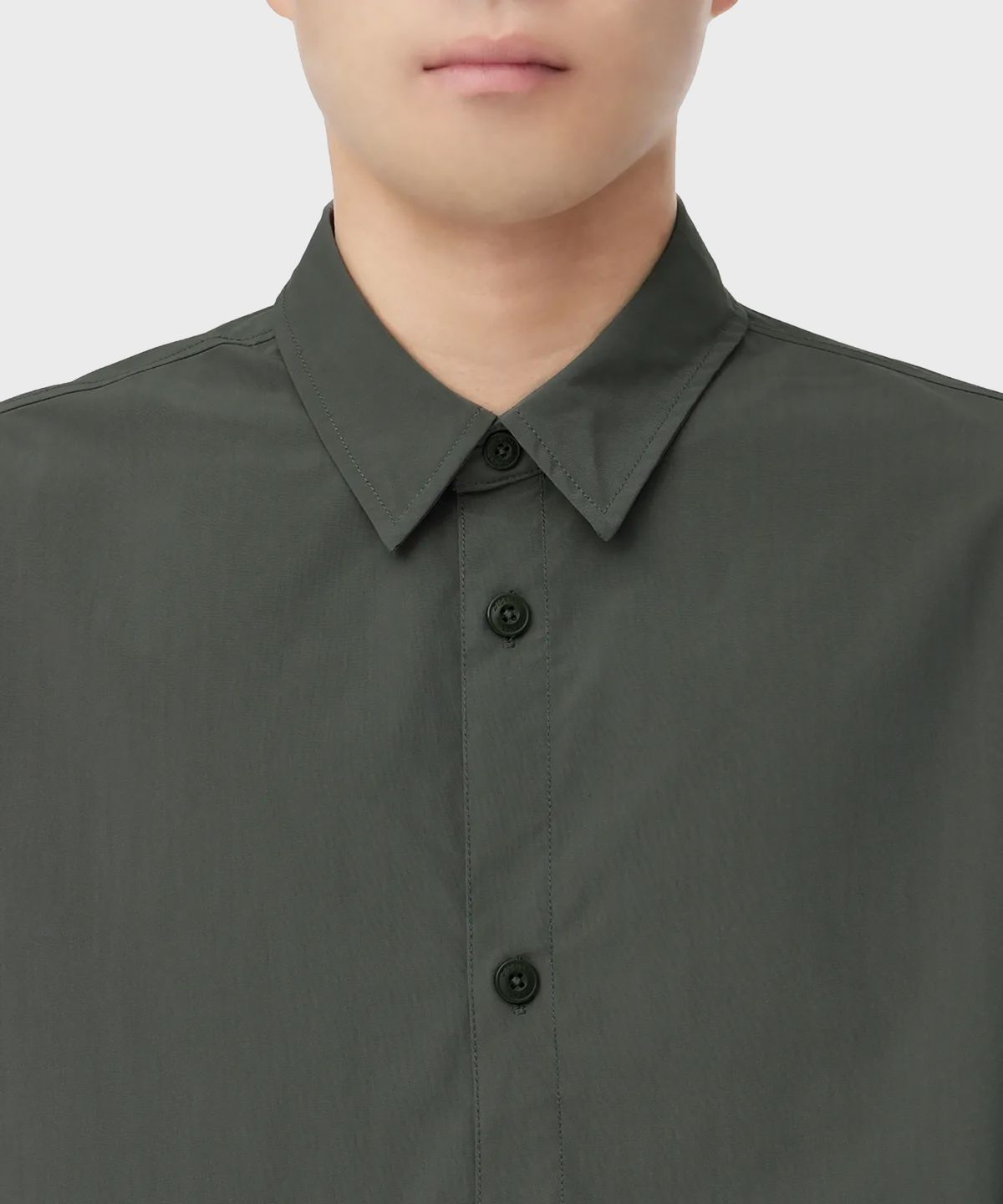 디키즈(DICKIES) 릴렉스드 스테이트먼트 롱 슬리브 셔츠 Gunmetal