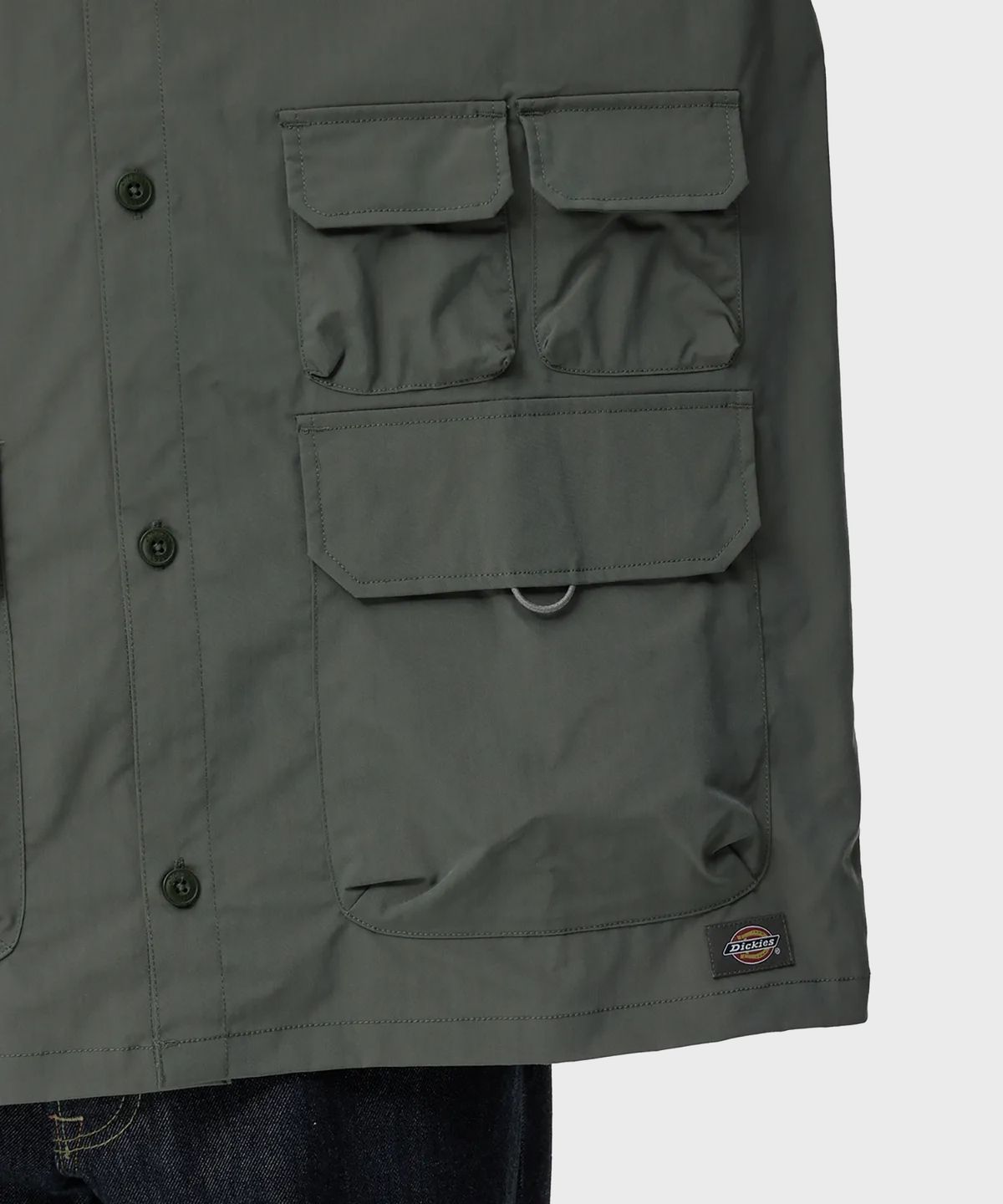 디키즈(DICKIES) 릴렉스드 스테이트먼트 롱 슬리브 셔츠 Gunmetal