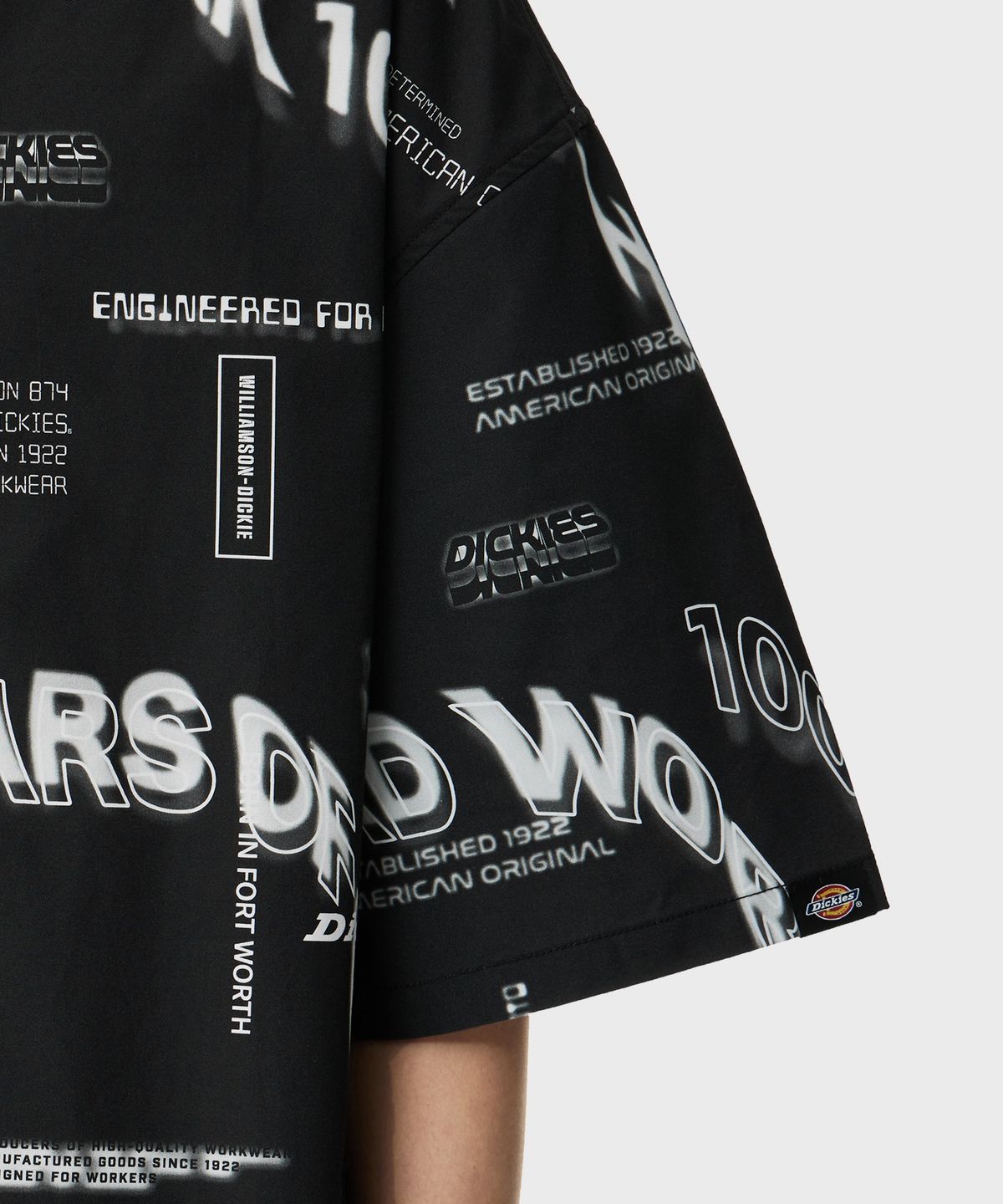 디키즈(DICKIES) 100주년 오버핏 셔츠 Black