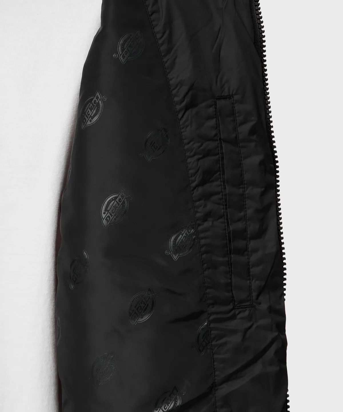 디키즈(DICKIES) 커버 힙 후디드 릴렉스드 롱 점퍼 Black