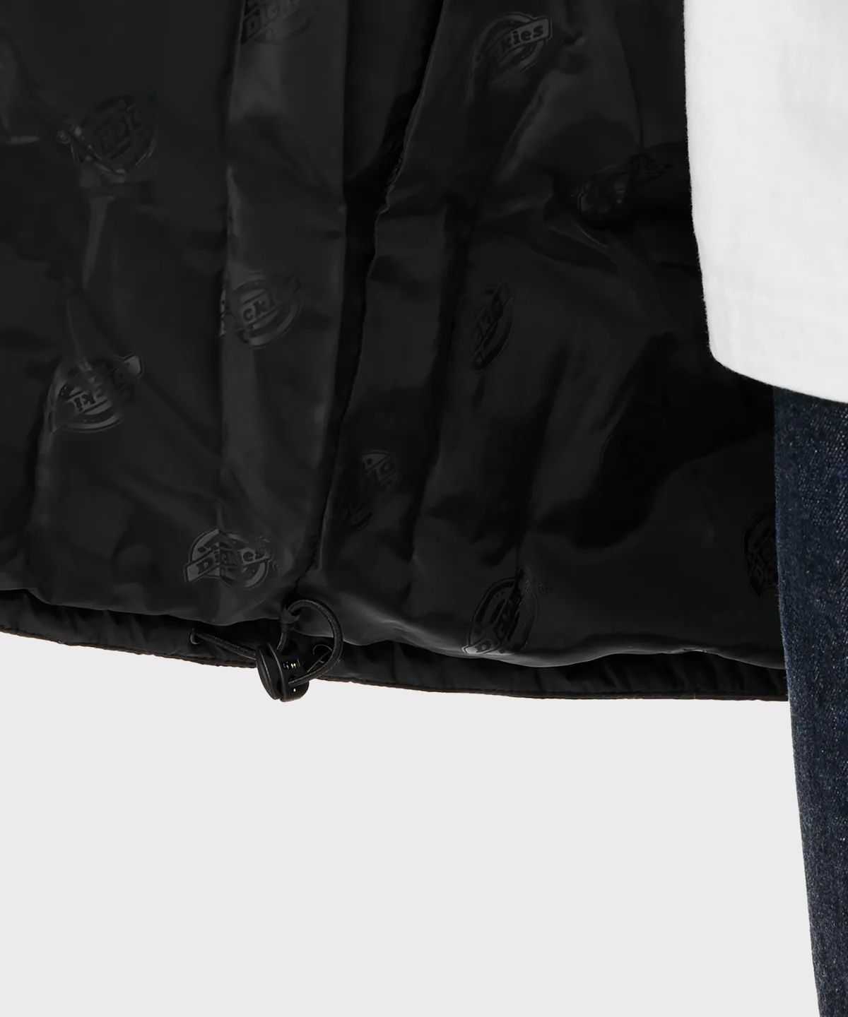 디키즈(DICKIES) 커버 힙 후디드 릴렉스드 롱 점퍼 Black