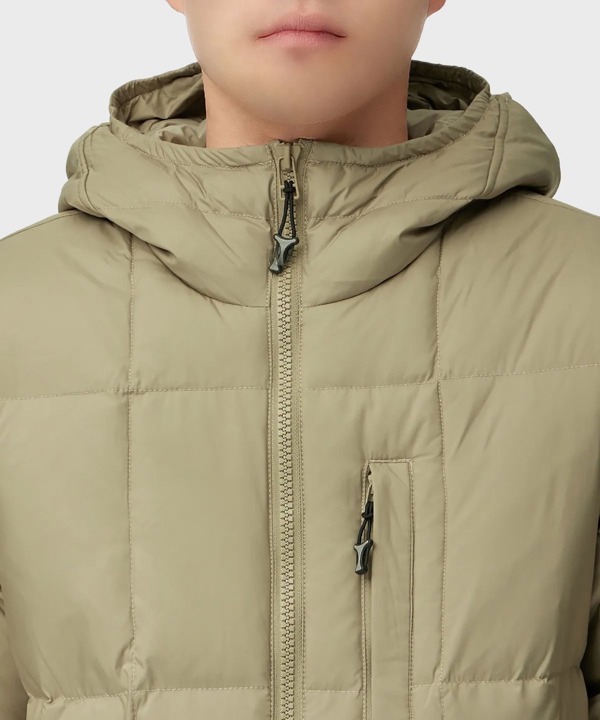 디키즈(DICKIES) 커버 힙 후디드 릴렉스드 롱 점퍼 Desert Sand