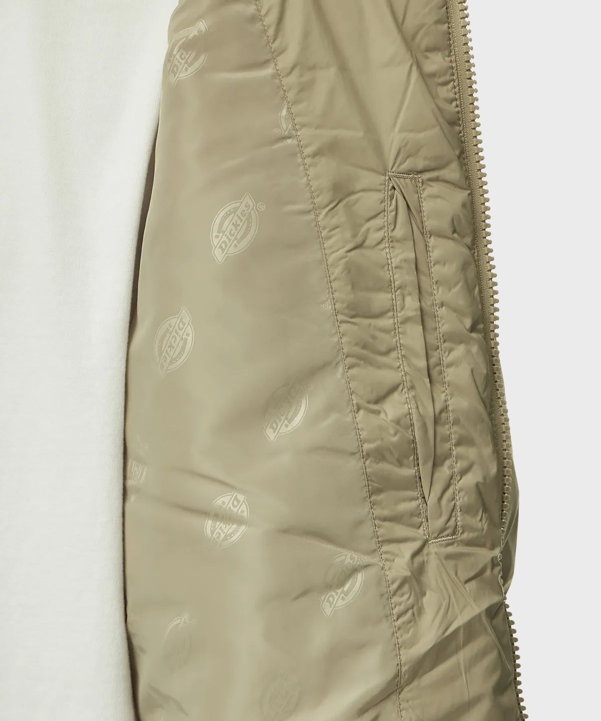 디키즈(DICKIES) 커버 힙 후디드 릴렉스드 롱 점퍼 Desert Sand