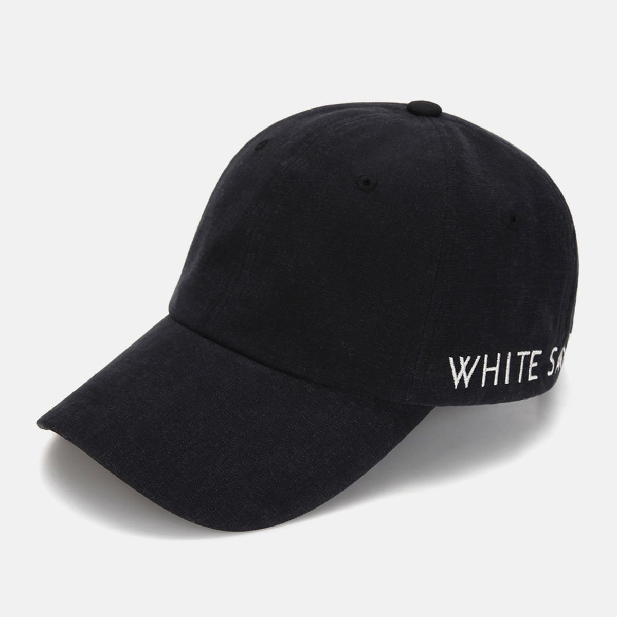 화이트샌즈(WHITE SANDS) 공용 레터링 로고 자수 볼캡 루카 (6 colors)