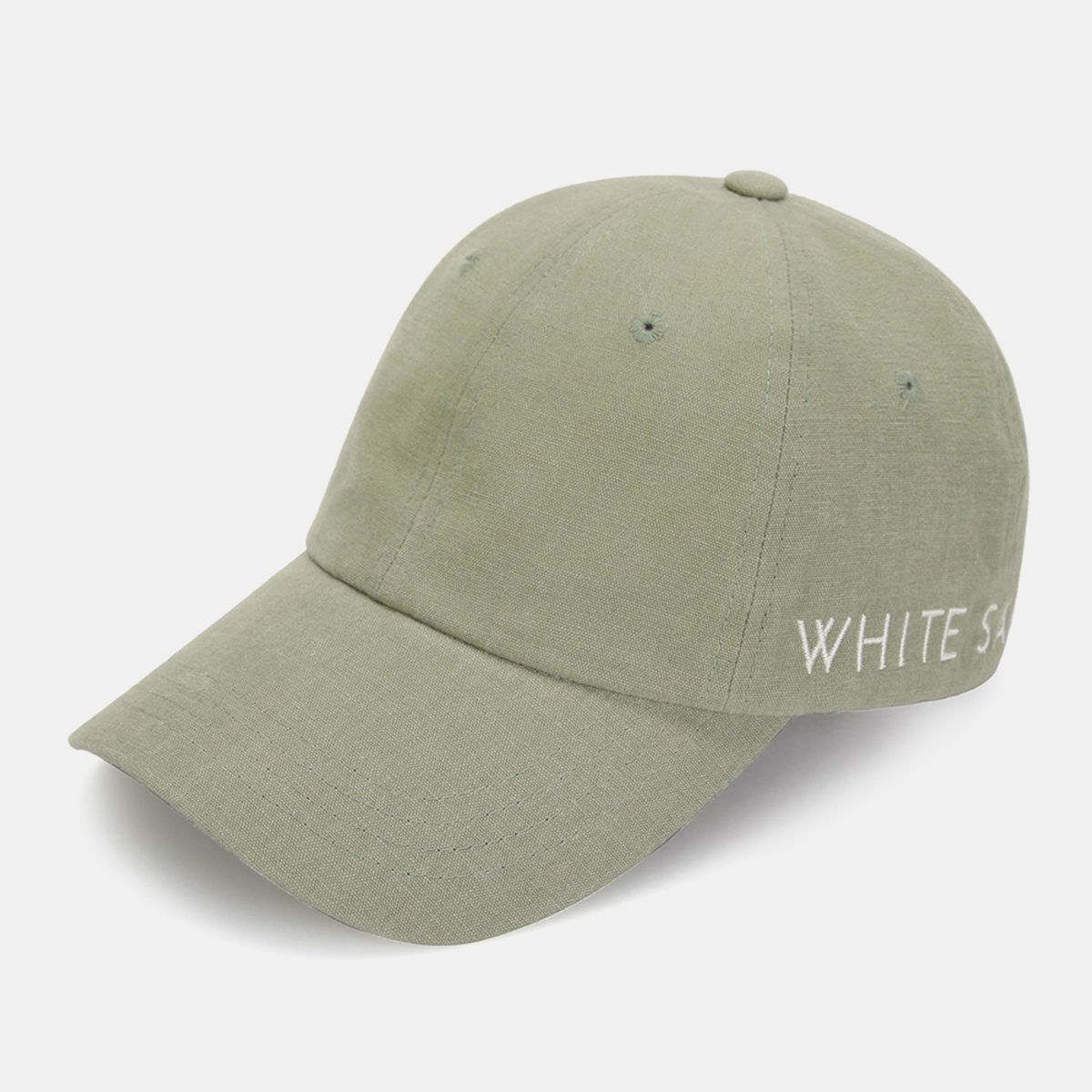 화이트샌즈(WHITE SANDS) 공용 레터링 로고 자수 볼캡 루카 (6 colors)