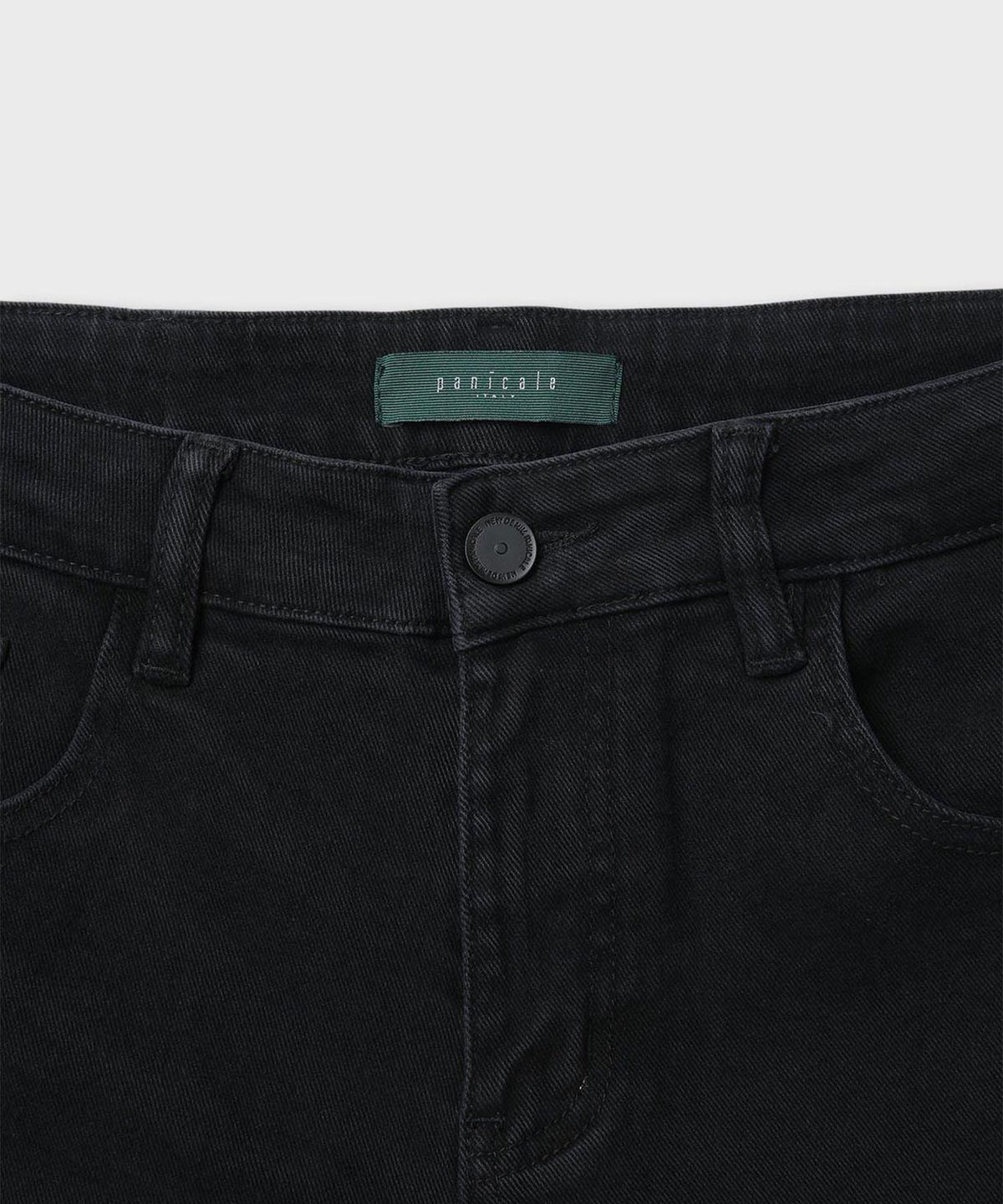 빠니깔레(PANICALE) 라이트 블랙 워시드 데님 팬츠 [블랙]