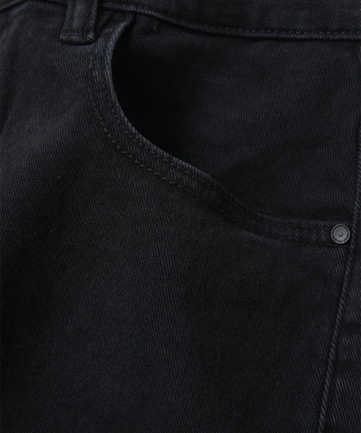 빠니깔레(PANICALE) 라이트 블랙 워시드 데님 팬츠 [블랙]
