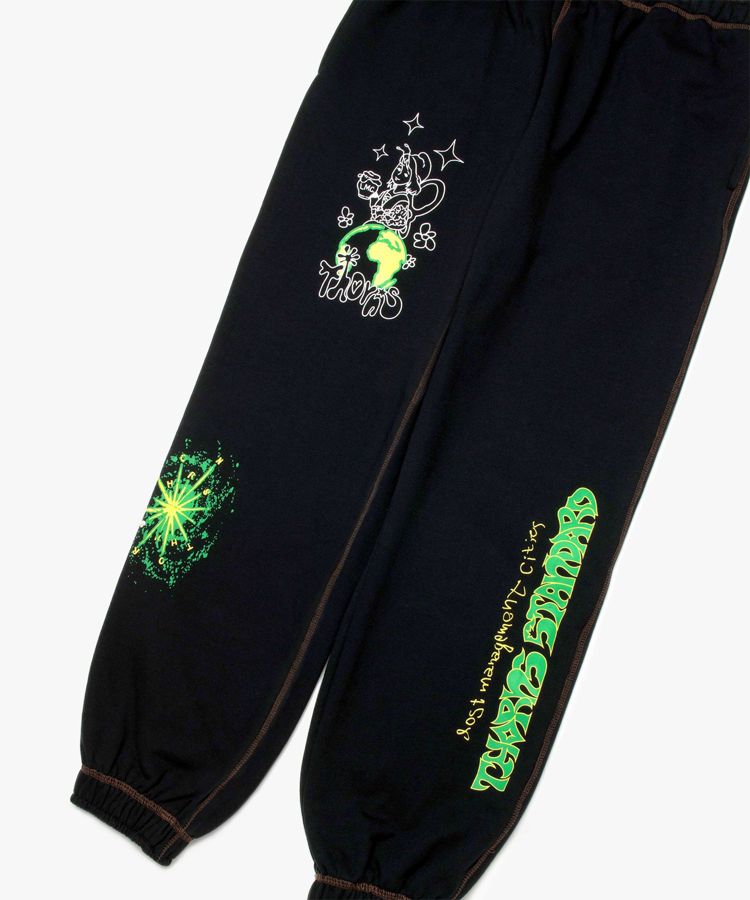 スウェット・トレーナー LMC THORNS COLLAGE CNTRST ST SWEATPANTS dark green 0LM23SSP1 LMC