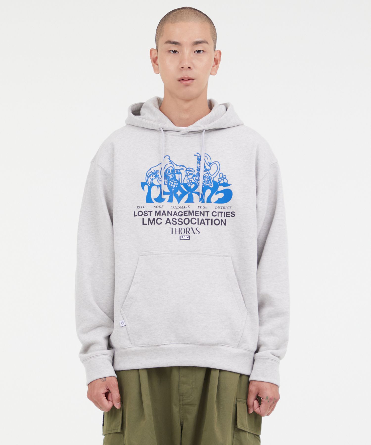 MUSINSA | LMC LMC THORNS WIZARD HOODIE heather gray