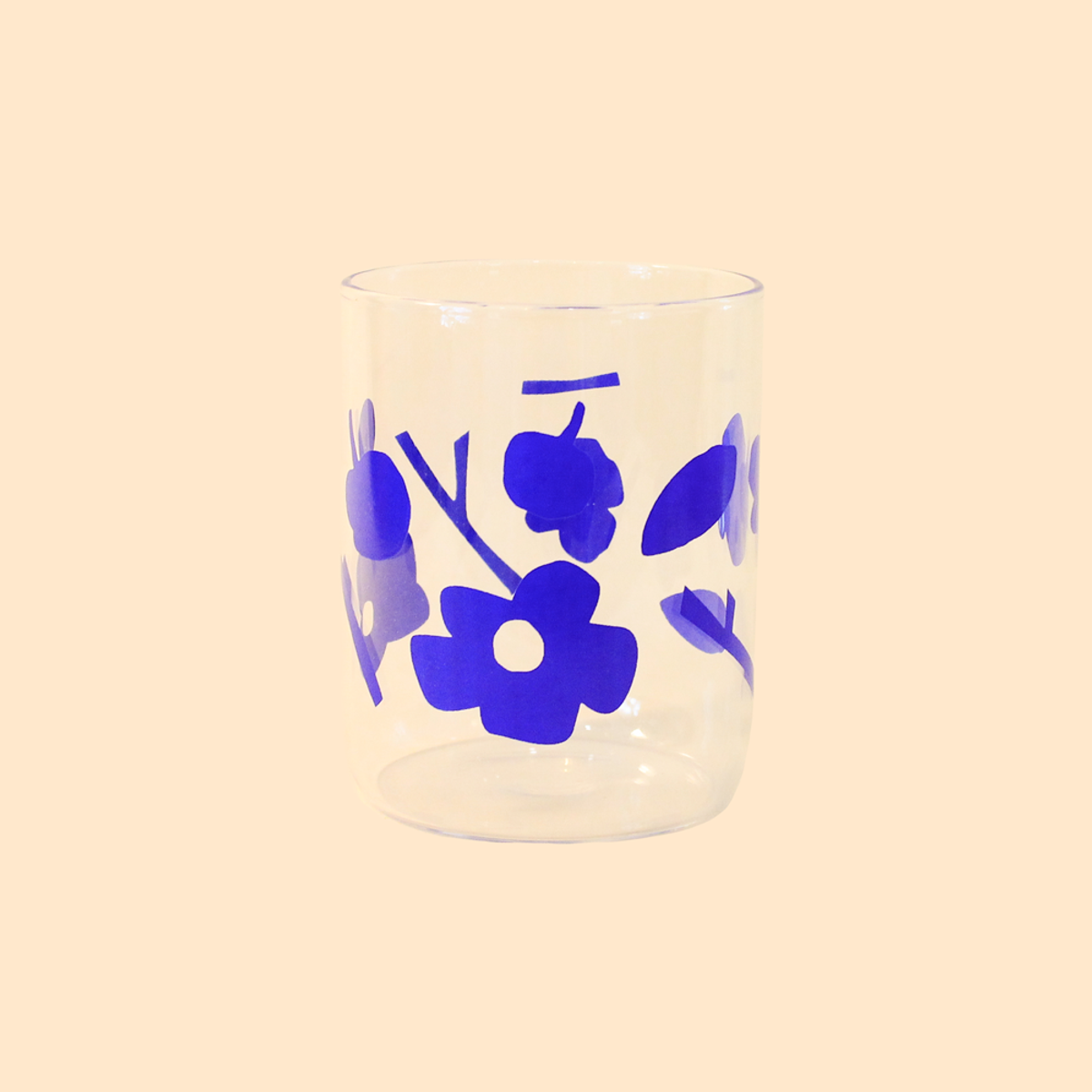 에이드런(A'DREN) [솜사탕 나무] 패턴 유리컵