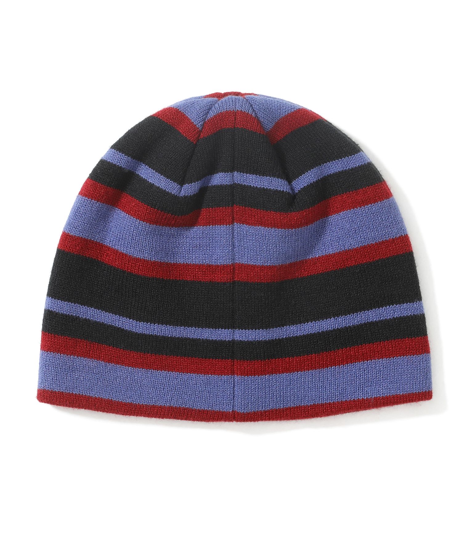MUSINSA公式 | YESEYESEE Stripe Jacquard Beanie Black