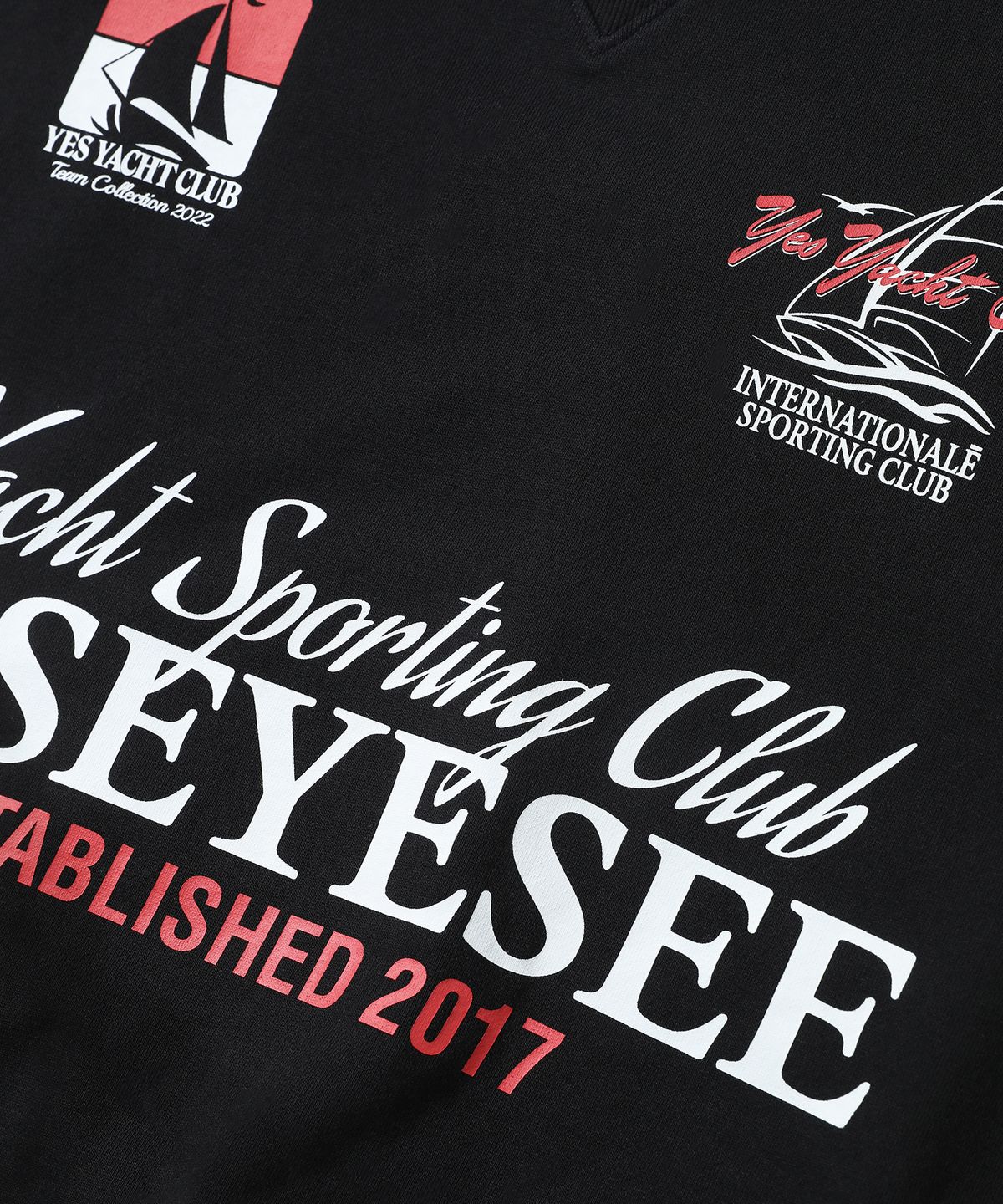 예스아이씨(YESEYESEE) Y.E.S Yacht Sweatshirt Black
