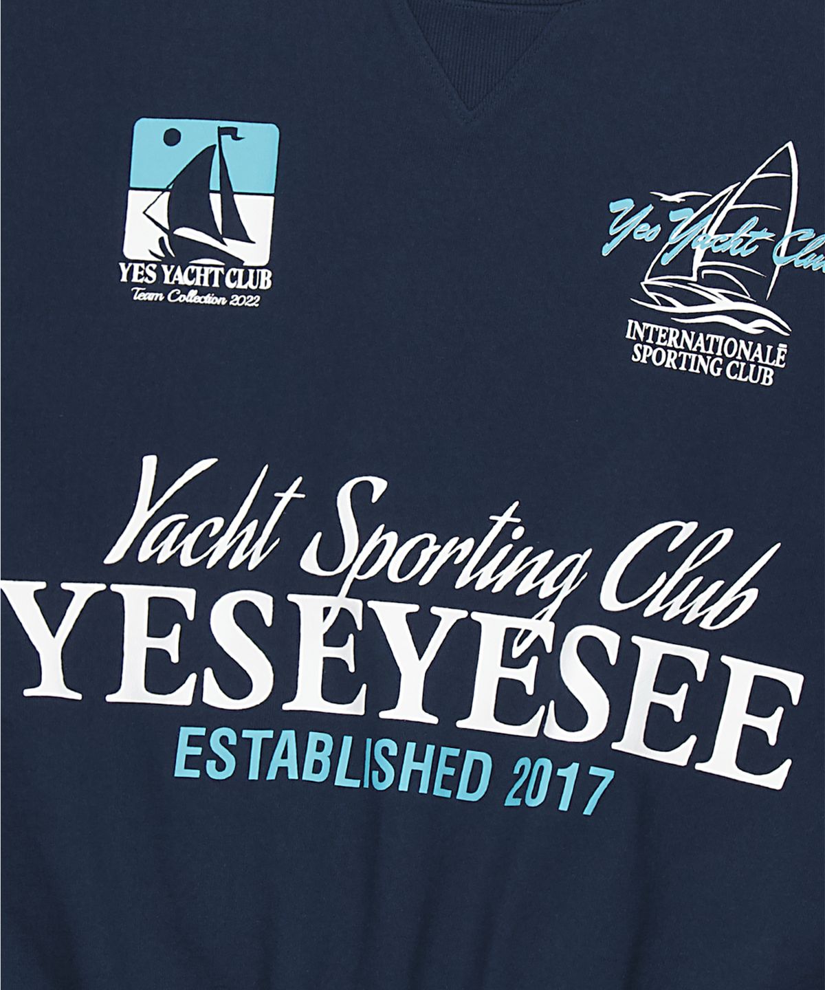 예스아이씨(YESEYESEE) Y.E.S Yacht Sweatshirt Navy