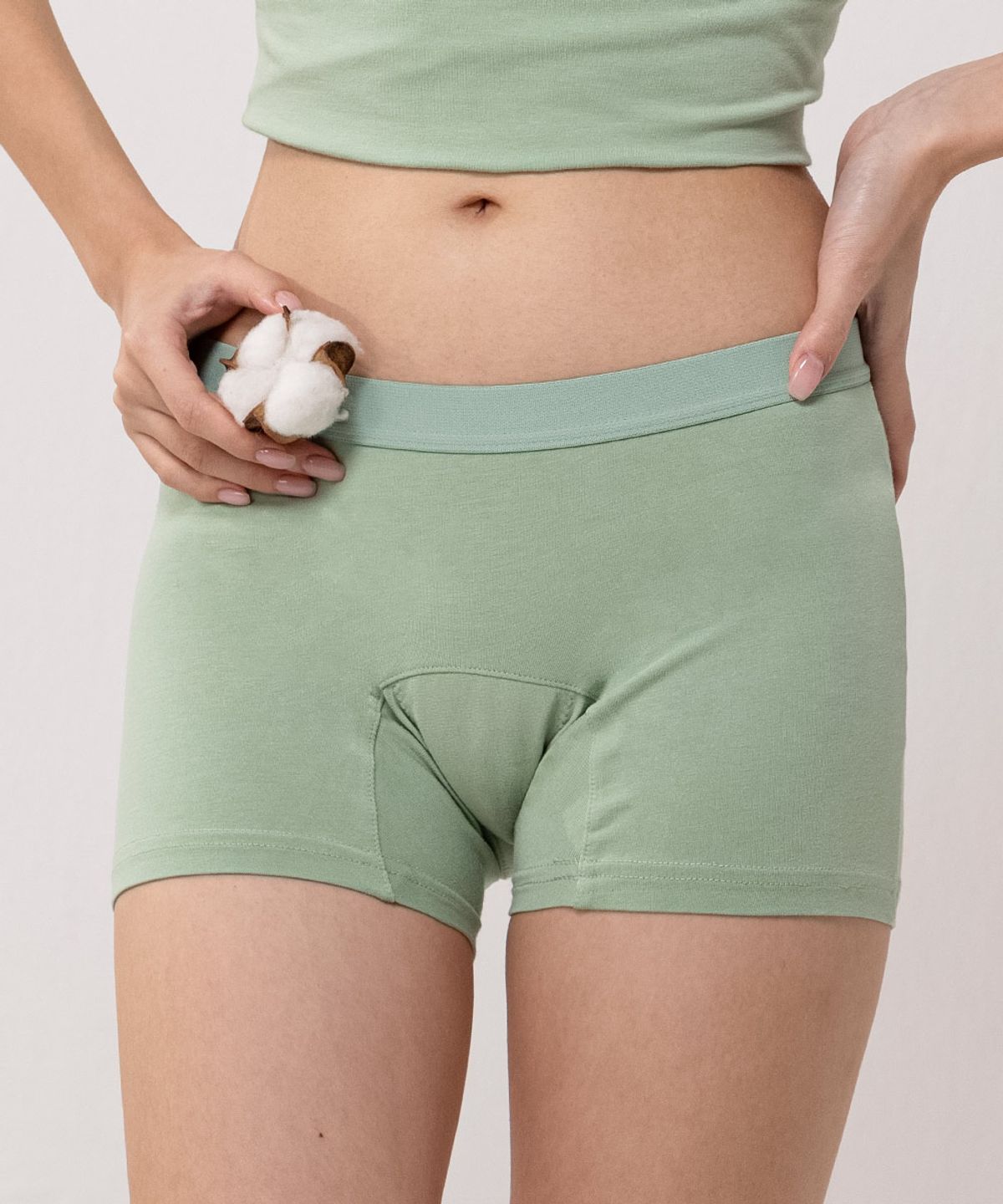 싸이클린(CYCLEAN) 노라이너 여성면팬티 네모 (대나무)