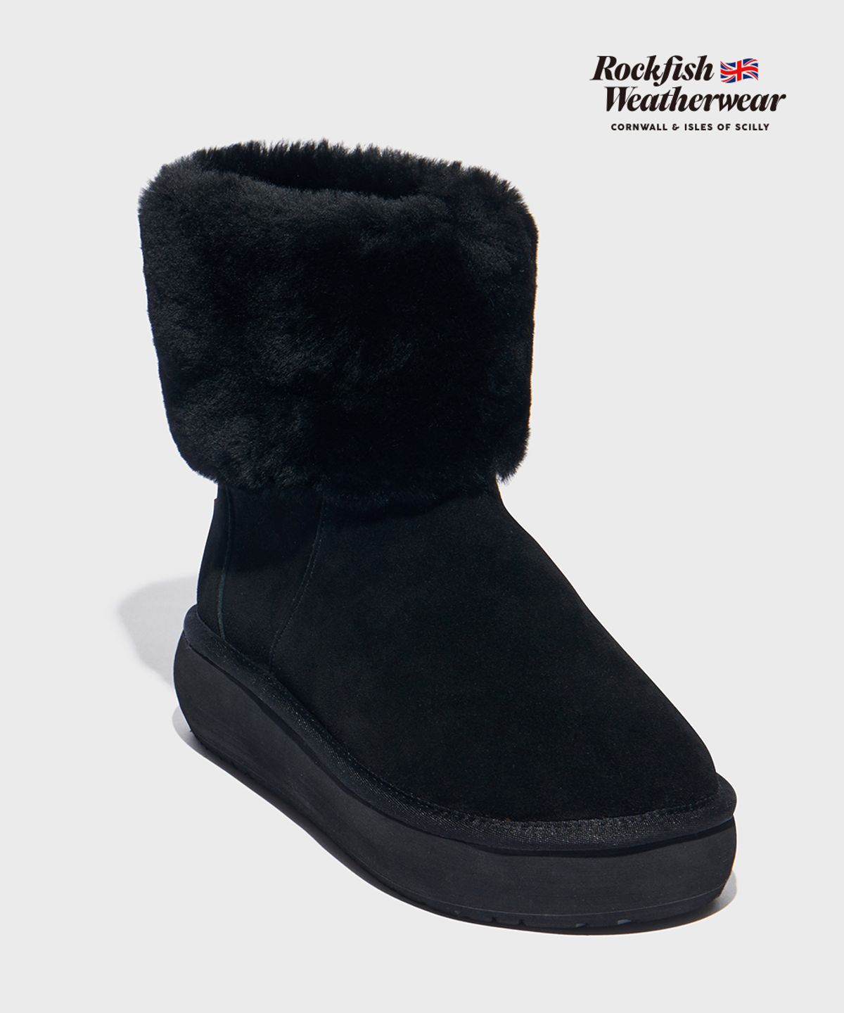 락피쉬웨더웨어(ROCKFISH WEATHERWEAR) CLOUDY FLATFORM FUR BOOTS(8inch) - 2color
