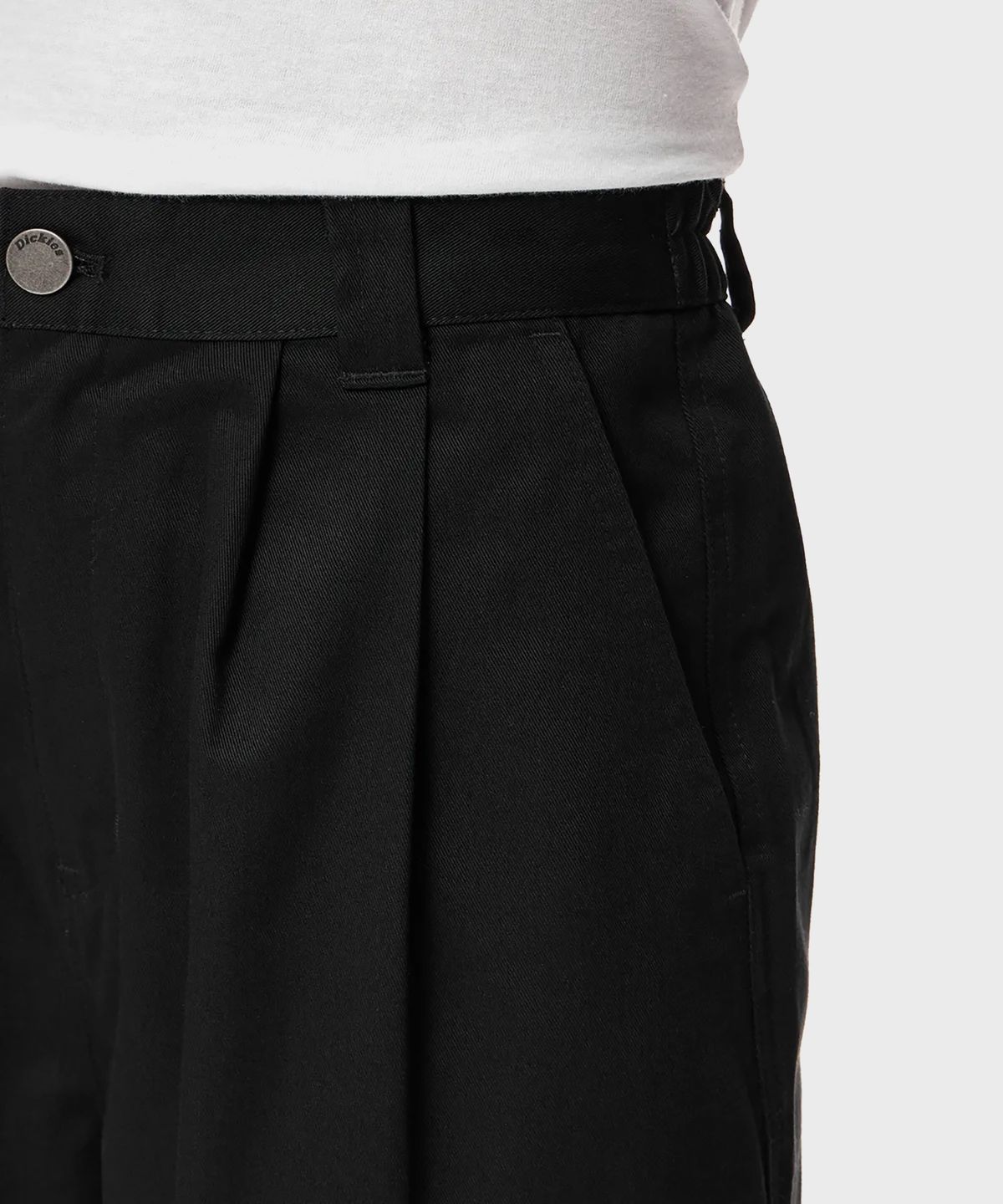 디키즈(DICKIES) 트윌 릴렉스드 테이퍼드 팬츠 Black