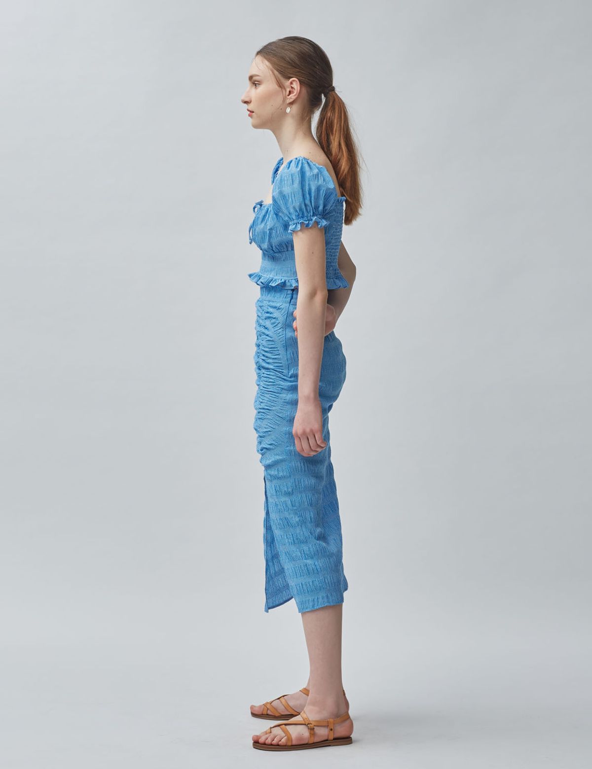 써피(SURFEA) SARAH SKIRT_BLUE