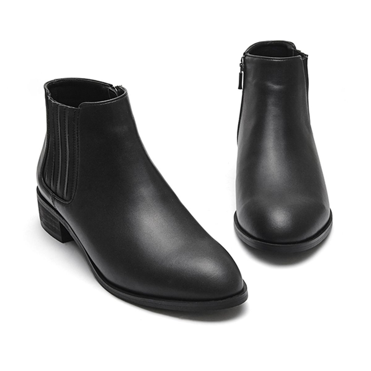 엘칸토(ELCANTO) 마쯔 여성 심플 앵클 부츠 3cm LCWA36M24V