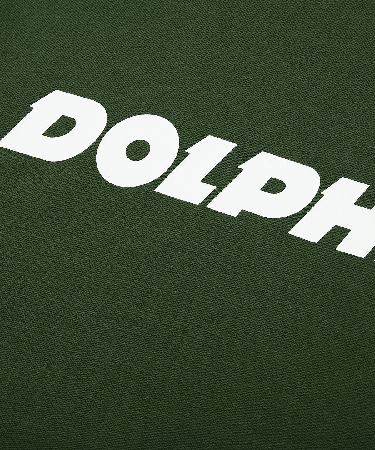 돌핀웨이브어패럴(DOLPHIN WAVE APPAREL) 돌핀 어센틱 로고 맨투맨 카키