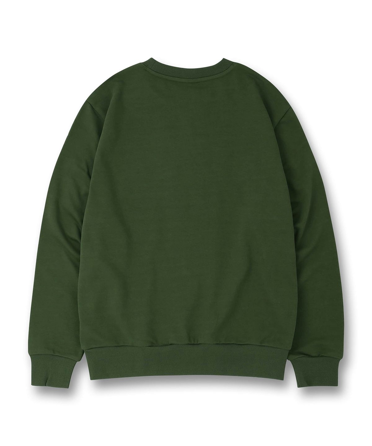 돌핀웨이브어패럴(DOLPHIN WAVE APPAREL) 돌핀 어센틱 로고 맨투맨 카키