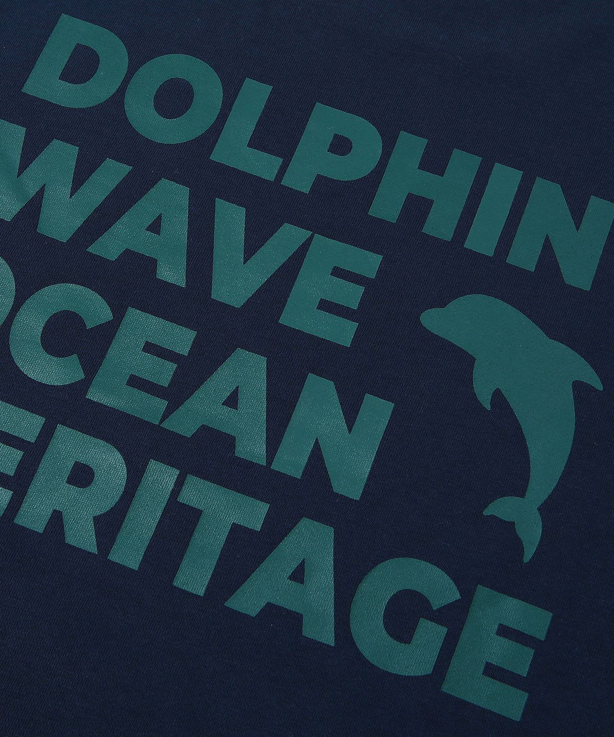 돌핀웨이브어패럴(DOLPHIN WAVE APPAREL) 돌핀 오션 헤리티지 맨투맨 네이비