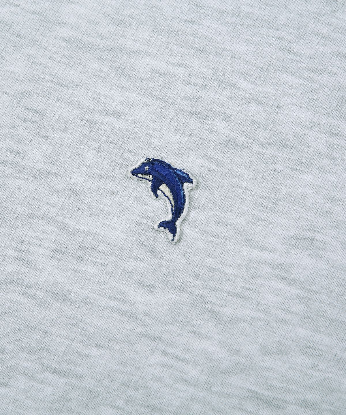 돌핀웨이브어패럴(DOLPHIN WAVE APPAREL) 돌고래 와펜 맨투맨 쿨그레이