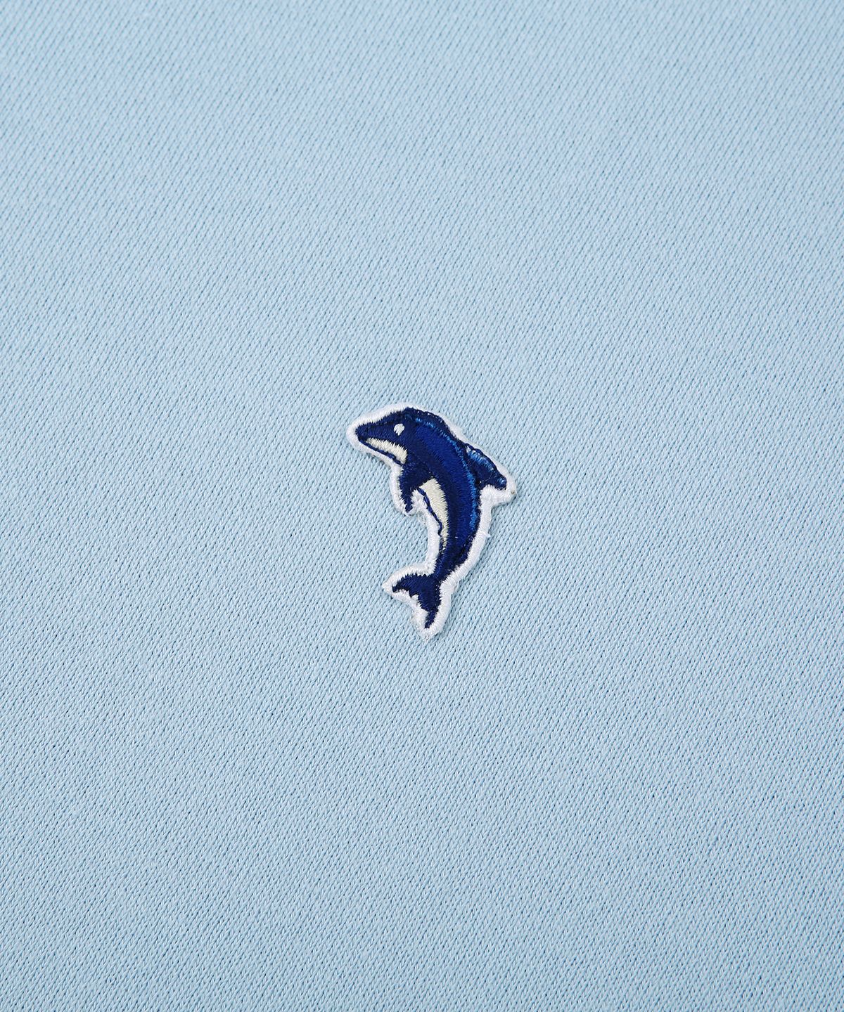 돌핀웨이브어패럴(DOLPHIN WAVE APPAREL) 돌고래 와펜 맨투맨 라이트블루