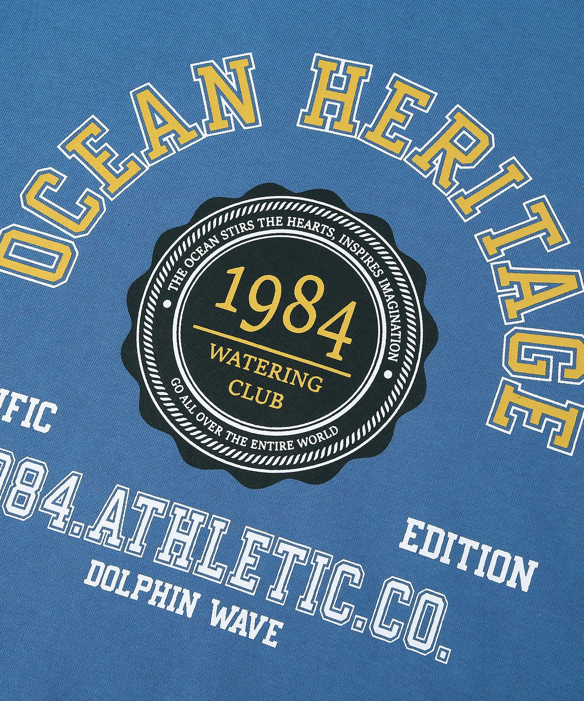 돌핀웨이브어패럴(DOLPHIN WAVE APPAREL) 돌핀 1984 맨투맨 블루