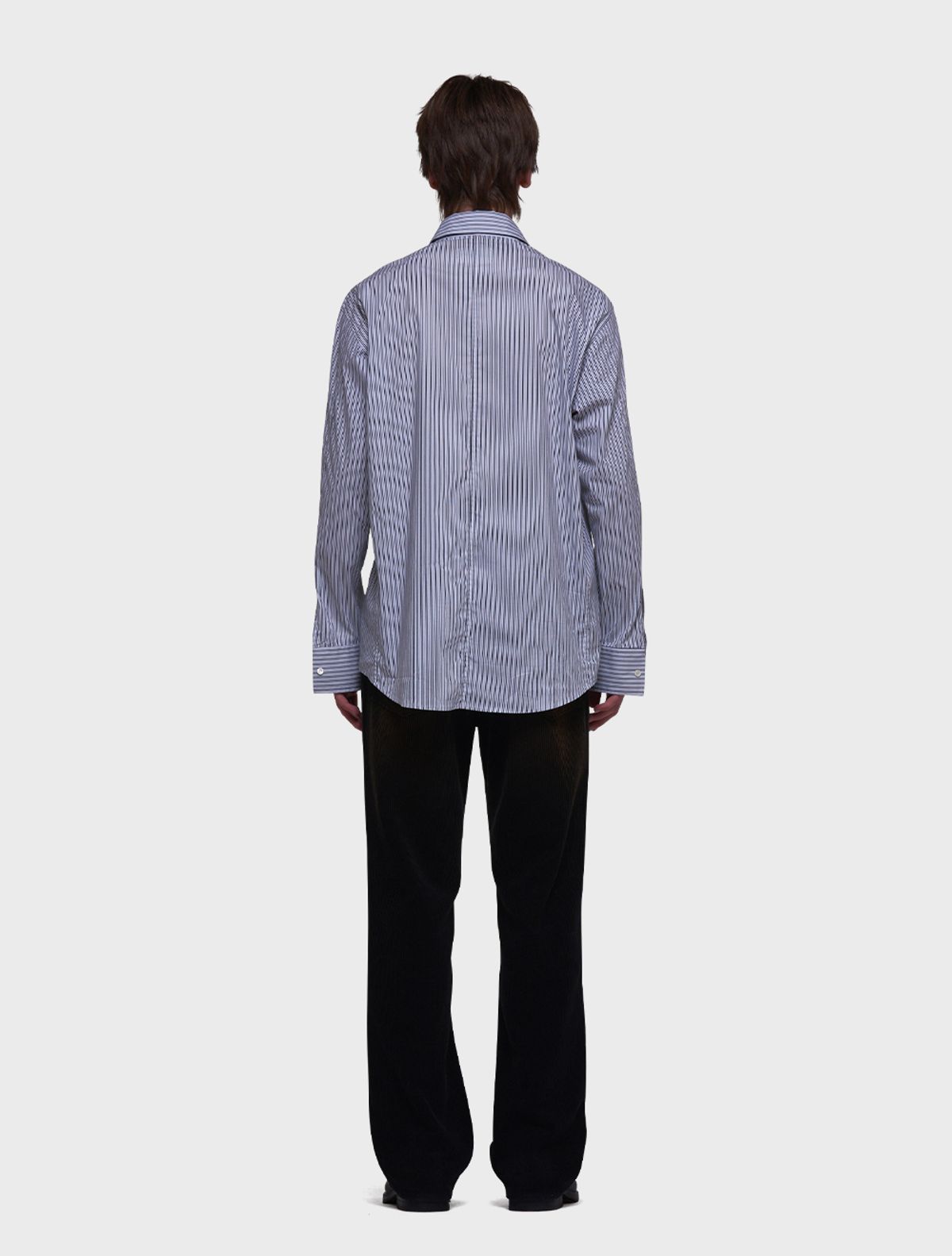 데호(DEHO) DRIVER SHIRTS [Stripe black]