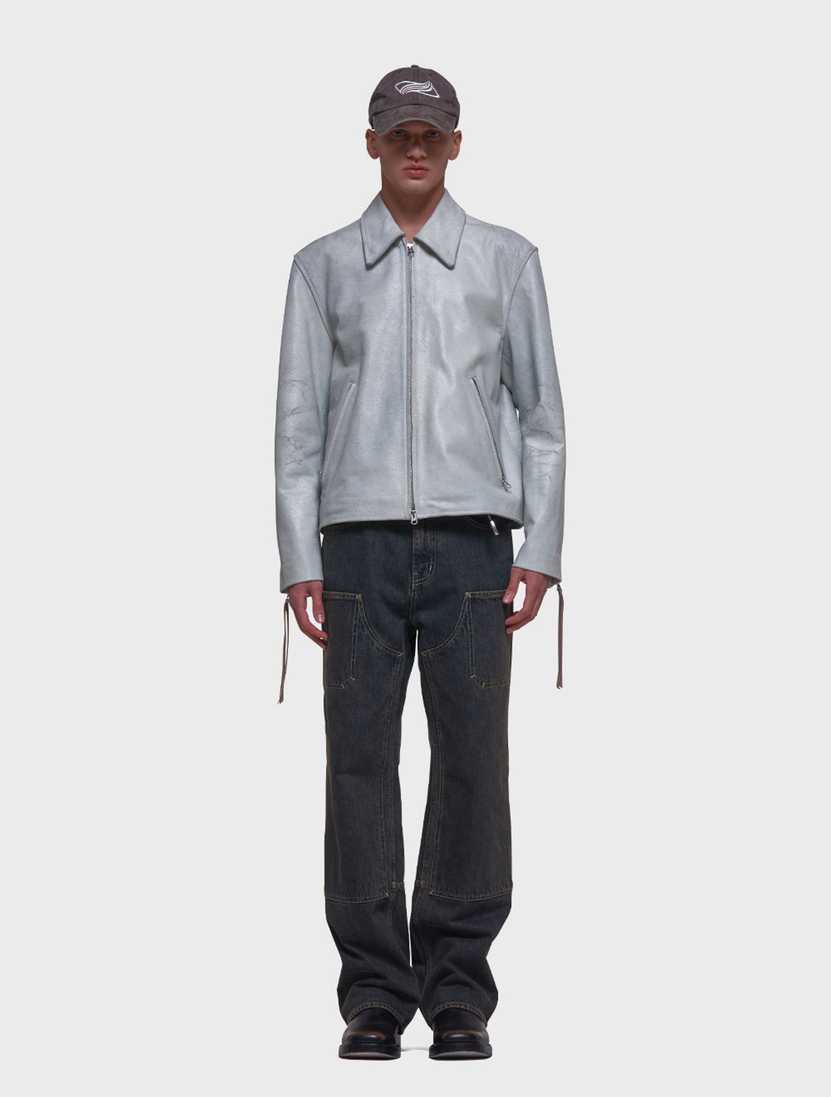 데호(DEHO) DOUBLE FRONT DENIM [Rusty blue]